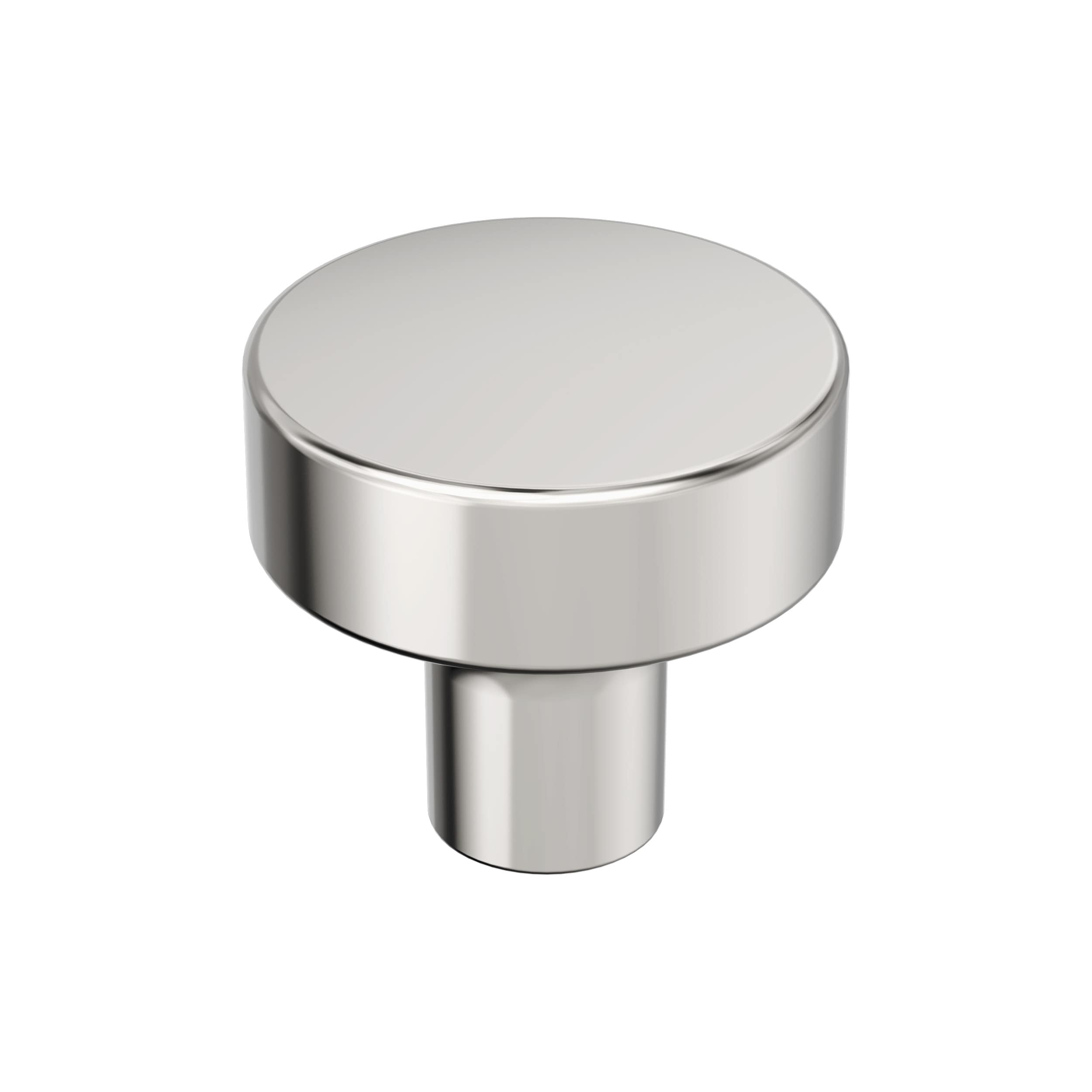 Amerock BP37420PN Merced 1-1/4-in Polished Nickel Round Contemporary Cabinet Knob