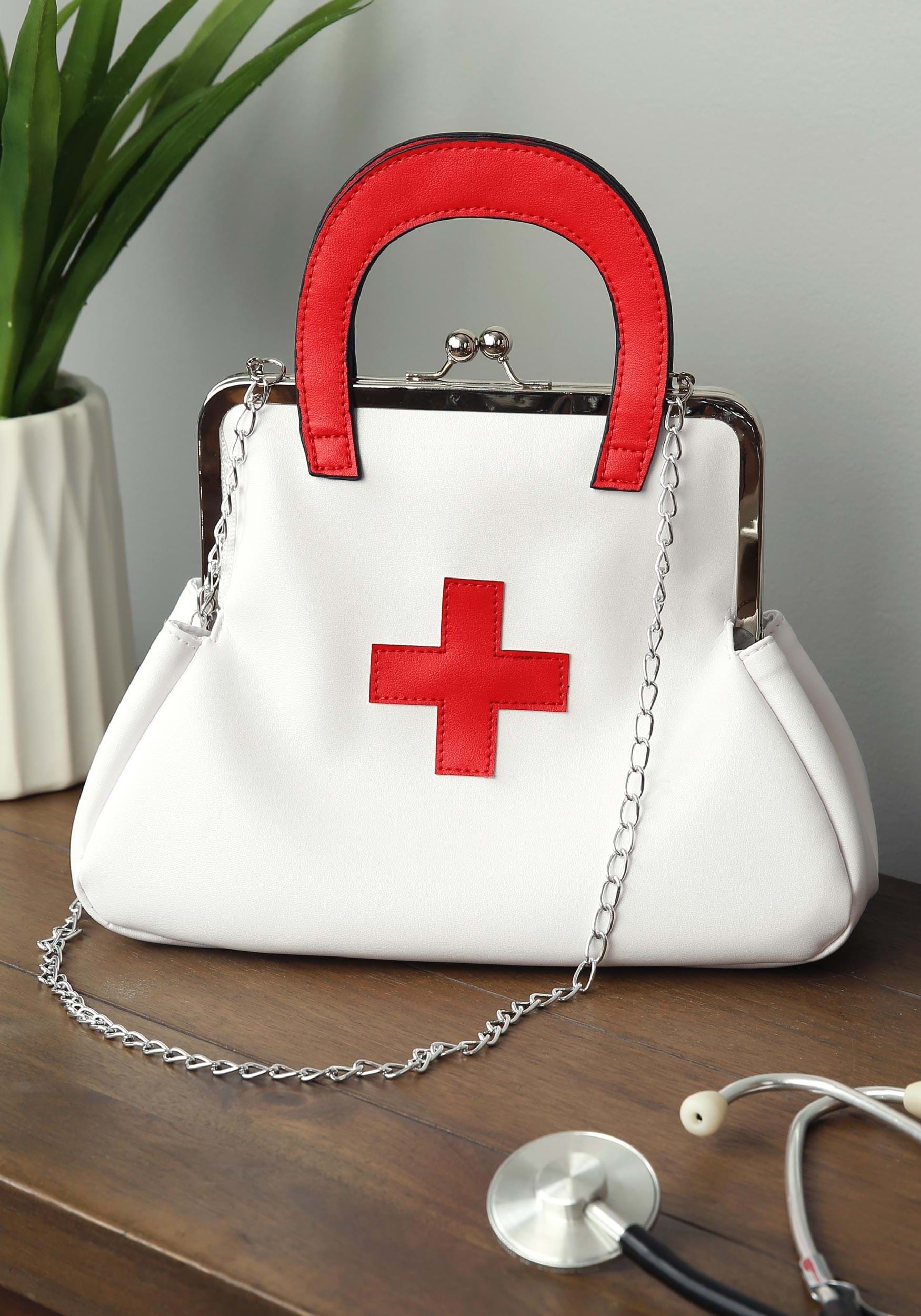 HalloweenCostumes.com FUN Costumes White Nurse Costume Purse Standard in  the Costumes department at Lowes.com, image size:900x900