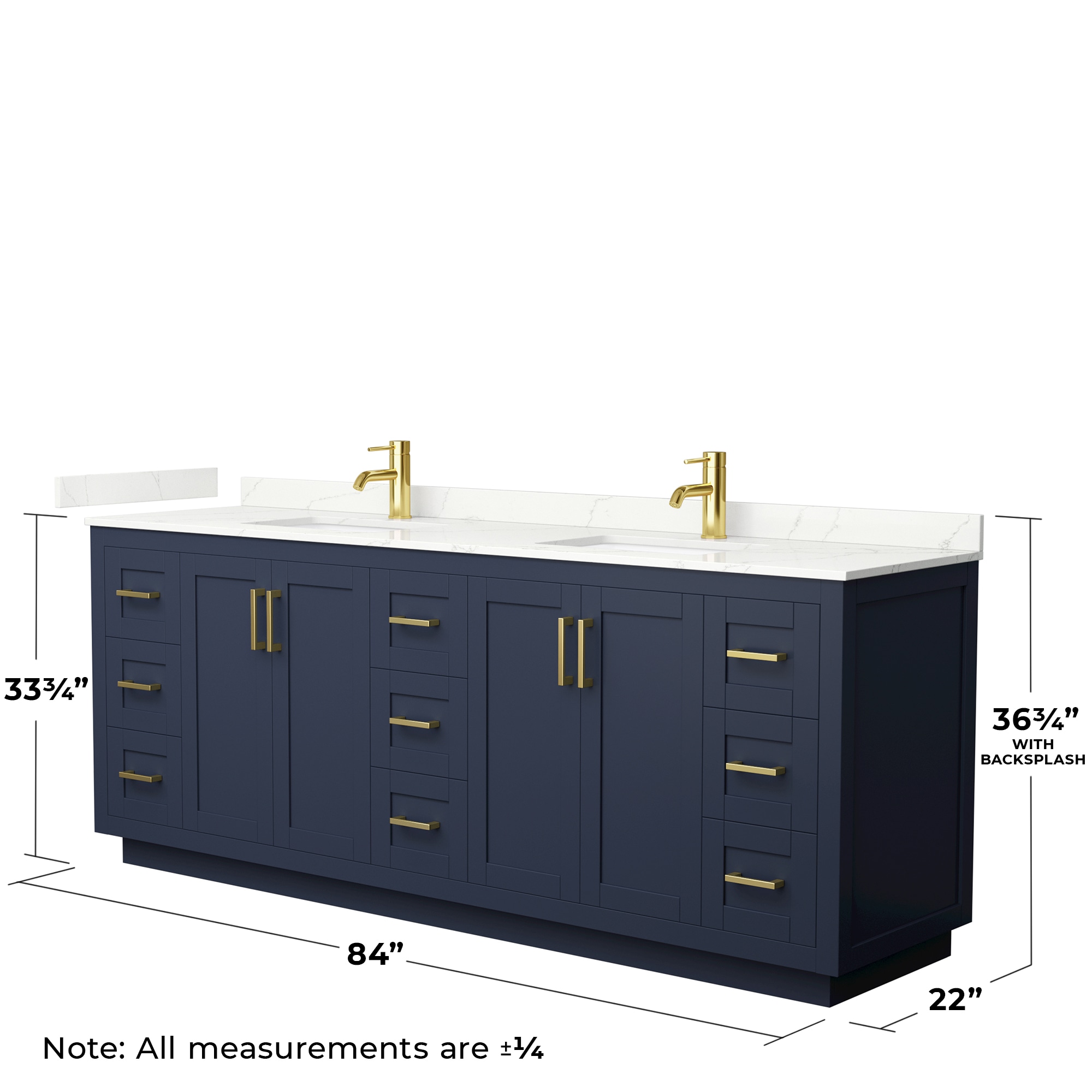 Wyndham Collection WCF292984DBLGTUNSMXX Bath-Vanity-Combo - View #5