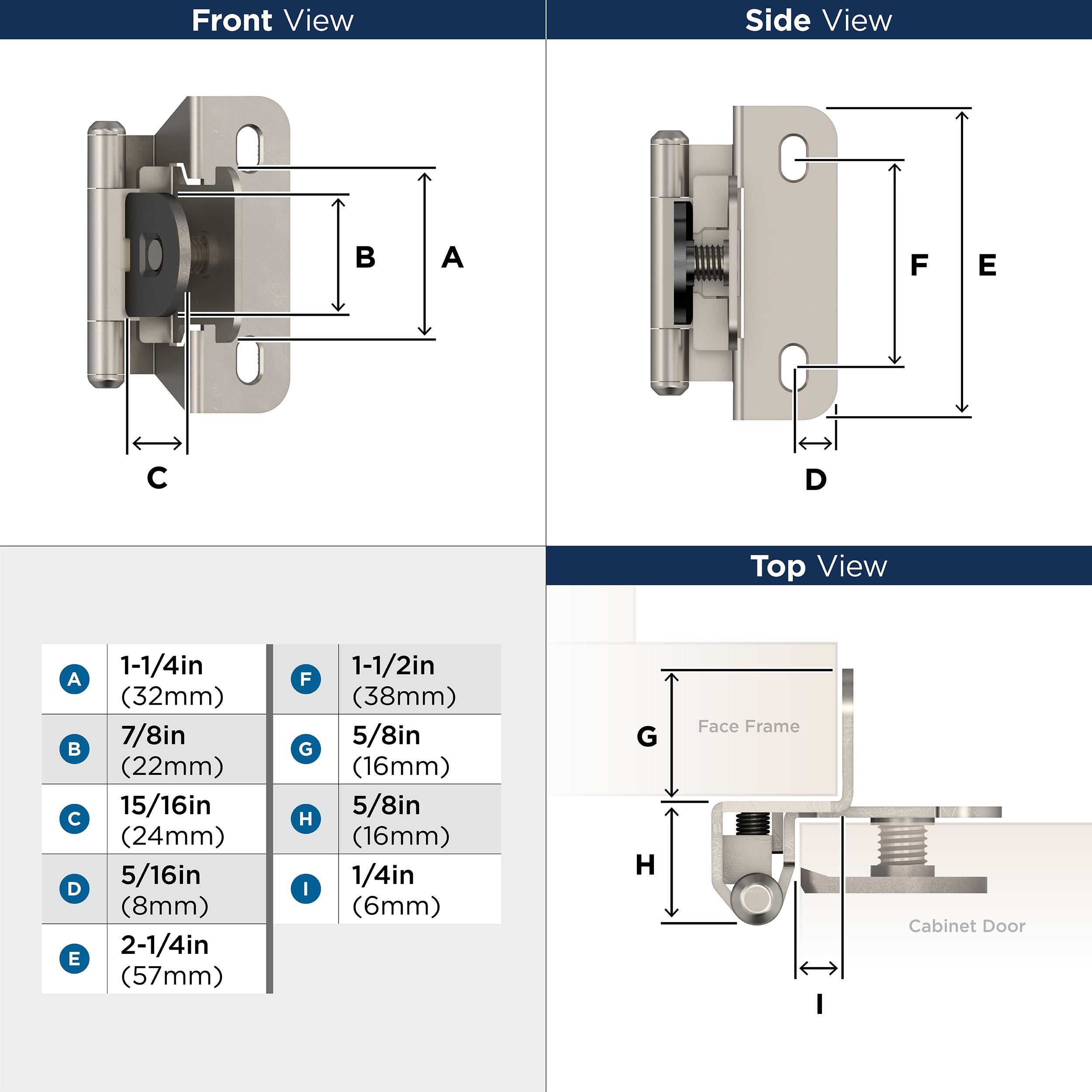 Amerock BPR8715G10 Cabinet-Hinges - View #3
