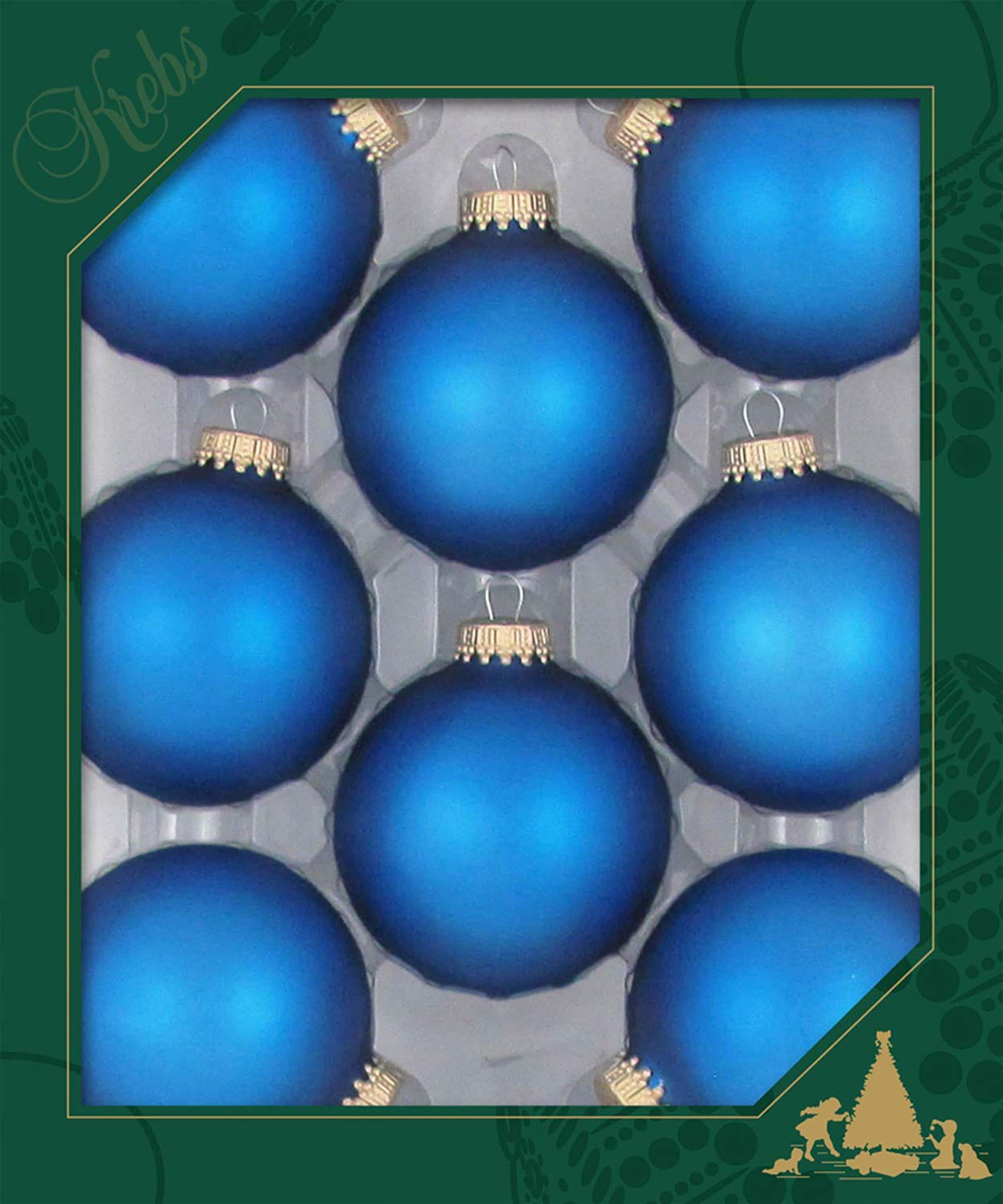 Krebs KBX70419 8 -Pack Blue Standard Indoor Ornament set