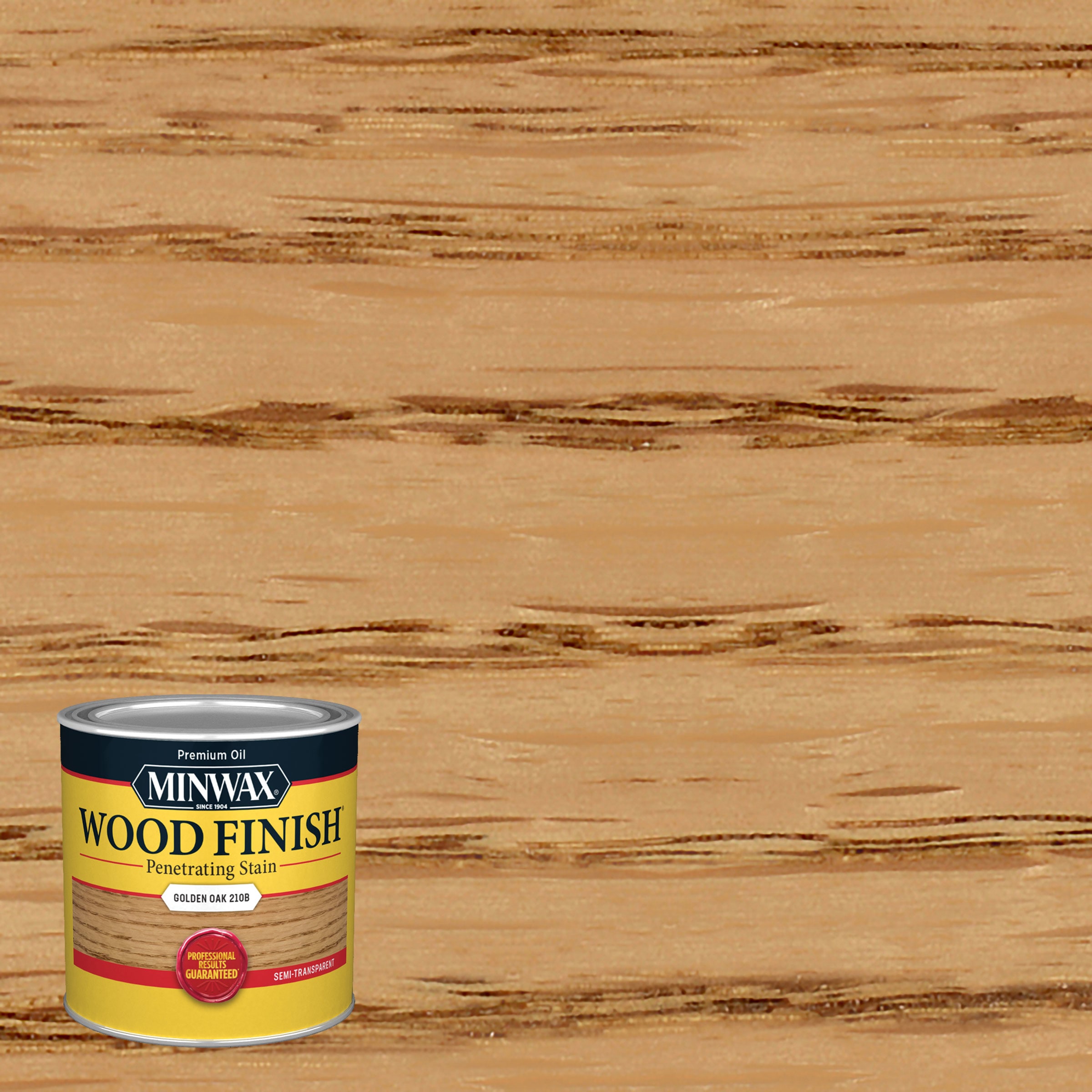 Minwax - Wood Finish Oil-based Golden Oak Semi-transparent Interior Stain ( Half-pint )
