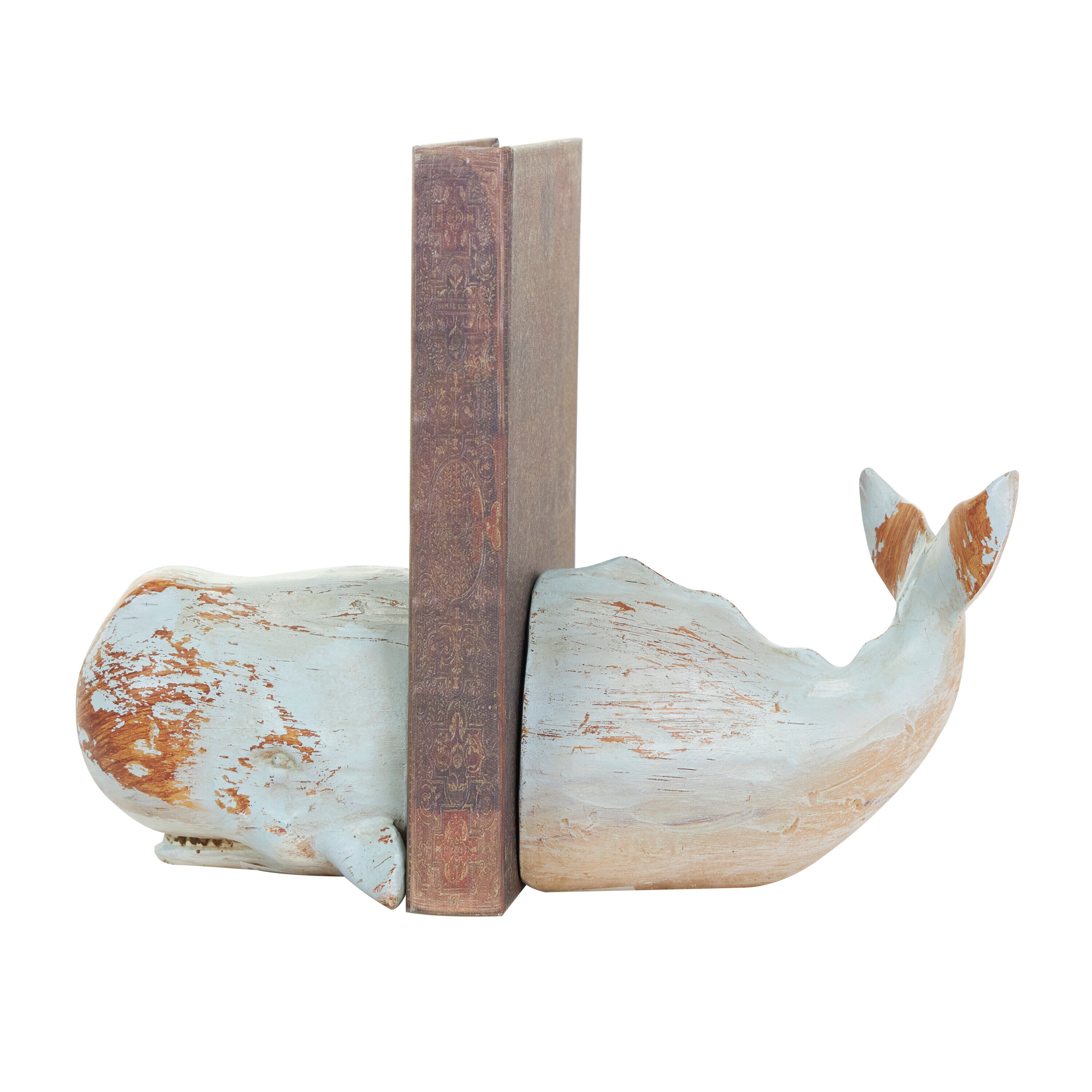 Grayson Lane 820697 2 -Pack Gray Stone Coastal Decorative bookends
