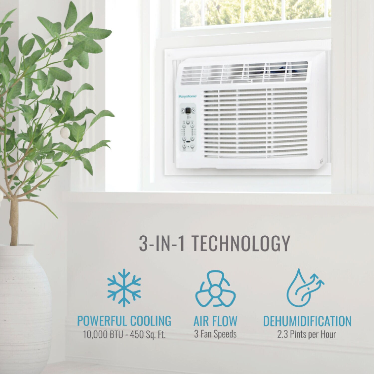 Keystone KSTAW10DE Window-Air-Conditioners - View #3