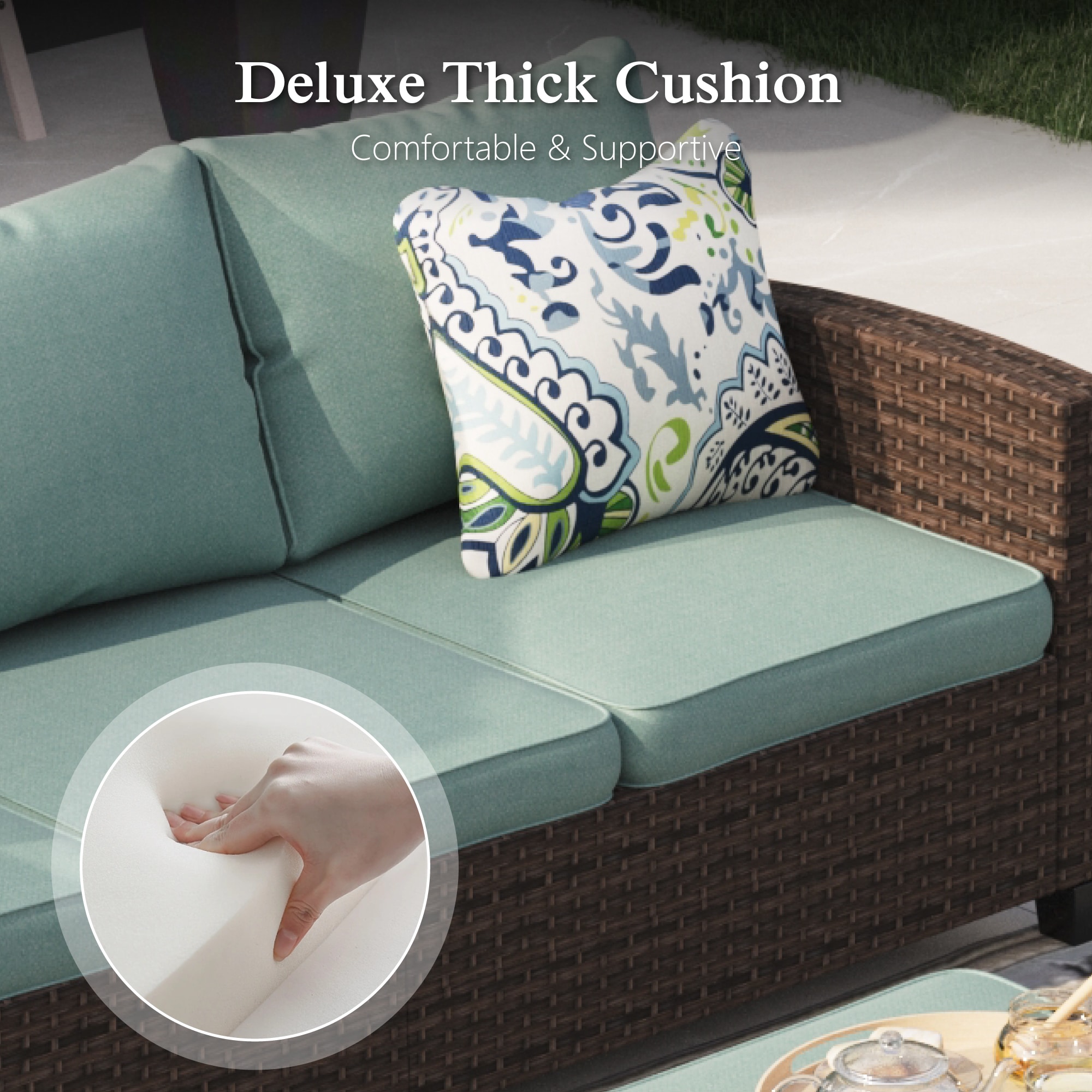 Sunshine Valley CR007-09-7-BU-GS103 Patio-Conversation-Sets - View #6