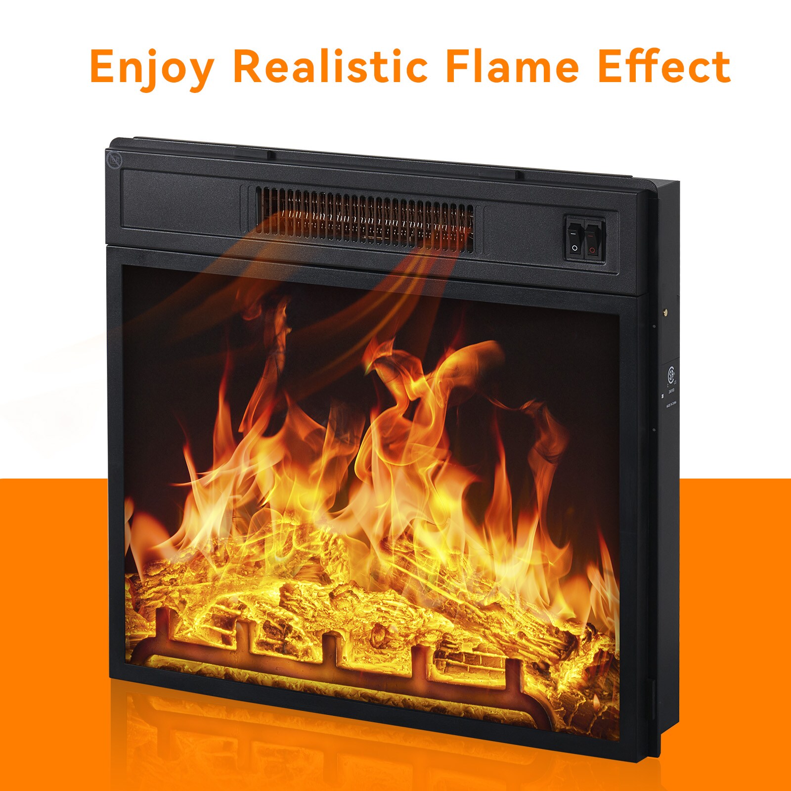 Bapipro TE27A43W Electric-Fireplaces - View #3