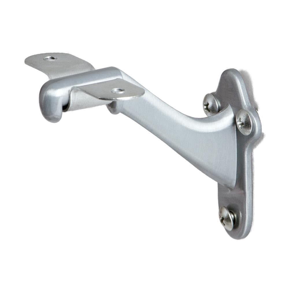 House Of Forgings Brushed Chrome Wrought Iron Handrail Brackets In The 