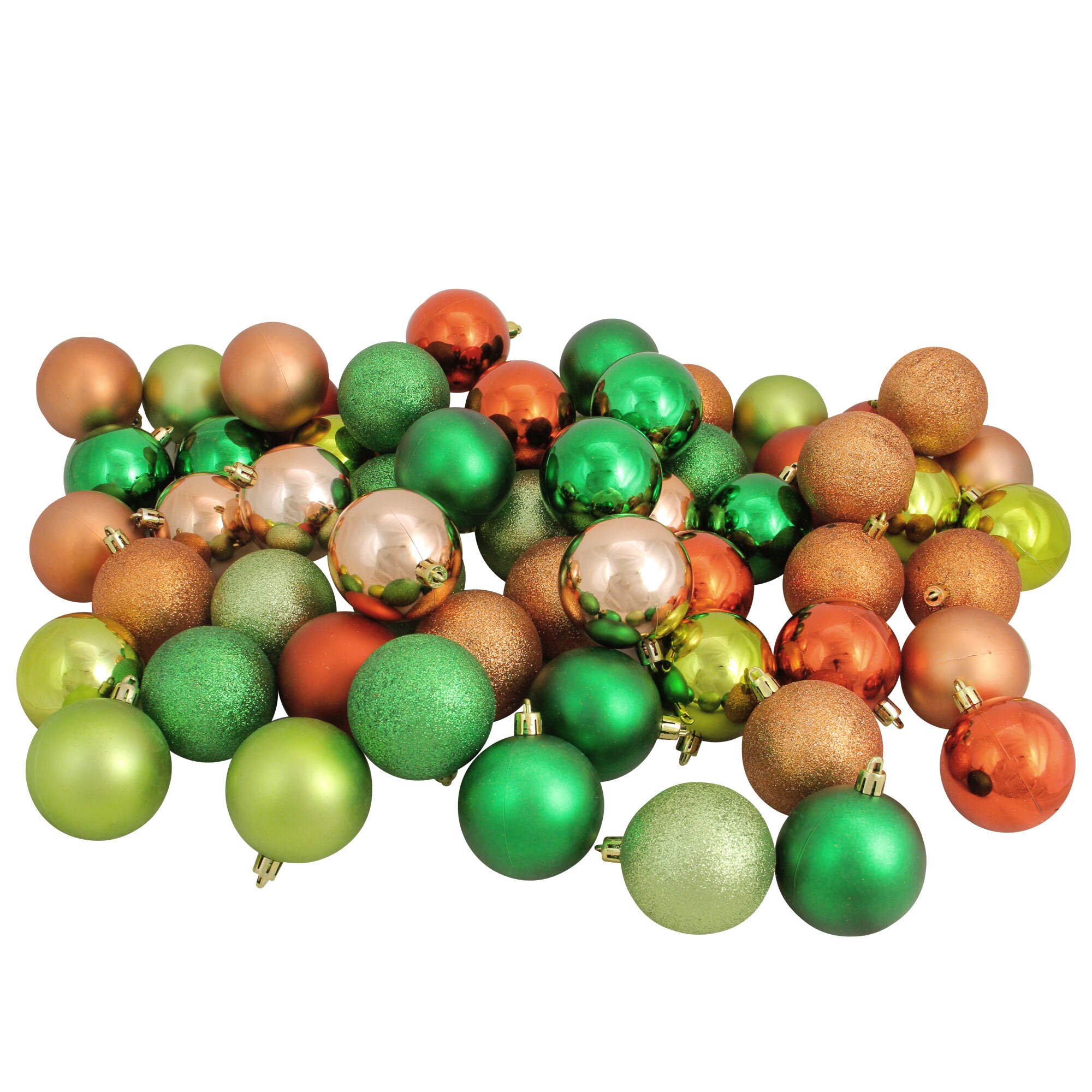 Northlight 32911676 60 -Pack Green Standard Indoor Ornament set Shatterproof