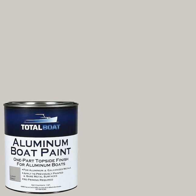 TotalBoat Aluminum Boat Paint Topside Paint Matte Light Gray Oil-based  Marine Paint (1-quart) in the Marine Paint department at