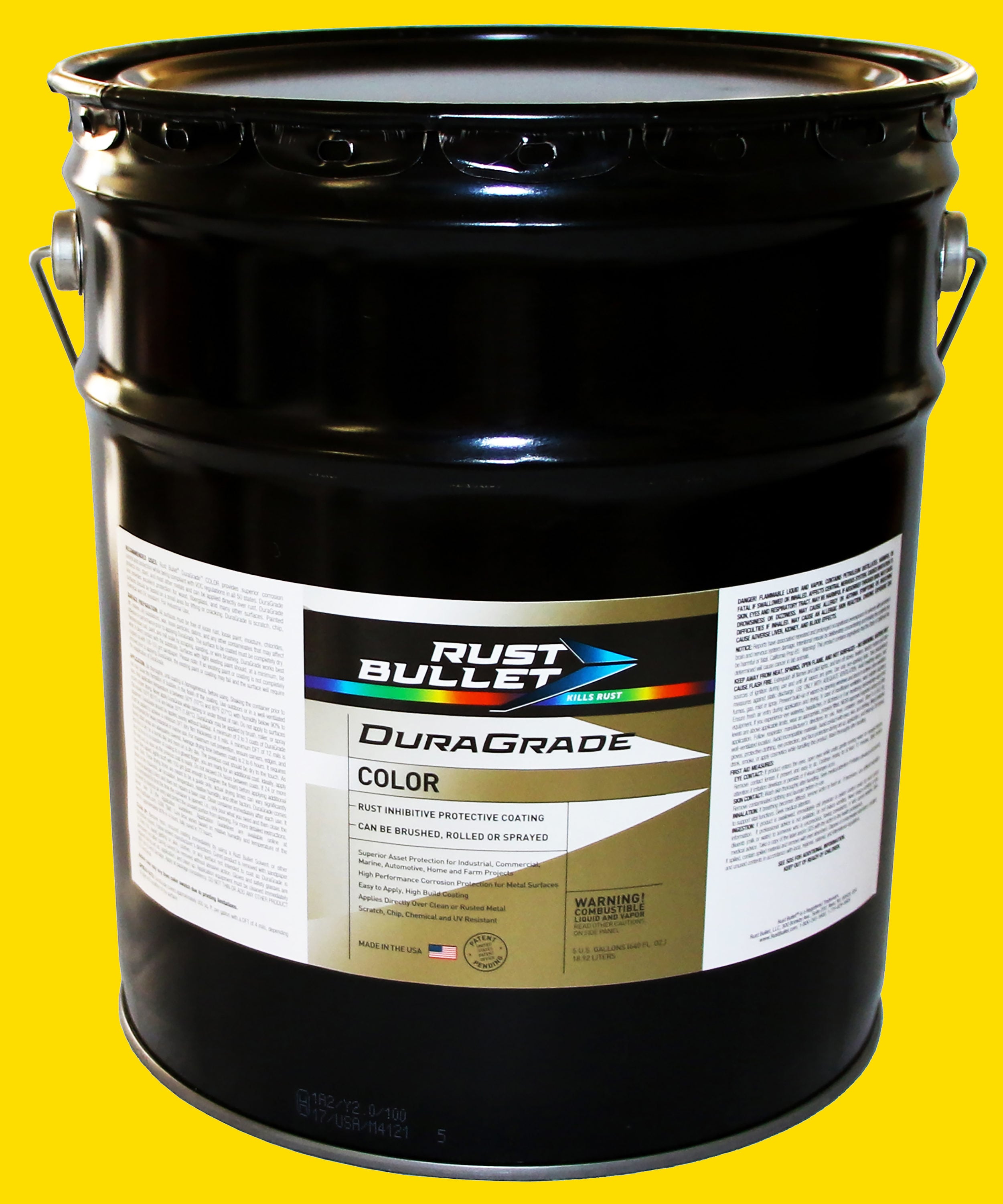 Rust Bullet 850002101171 DuraGrade Gloss DuraGrade COLOR Yellow Oil-based Interior/Exterior Paint + Primer ( 5-gallon )