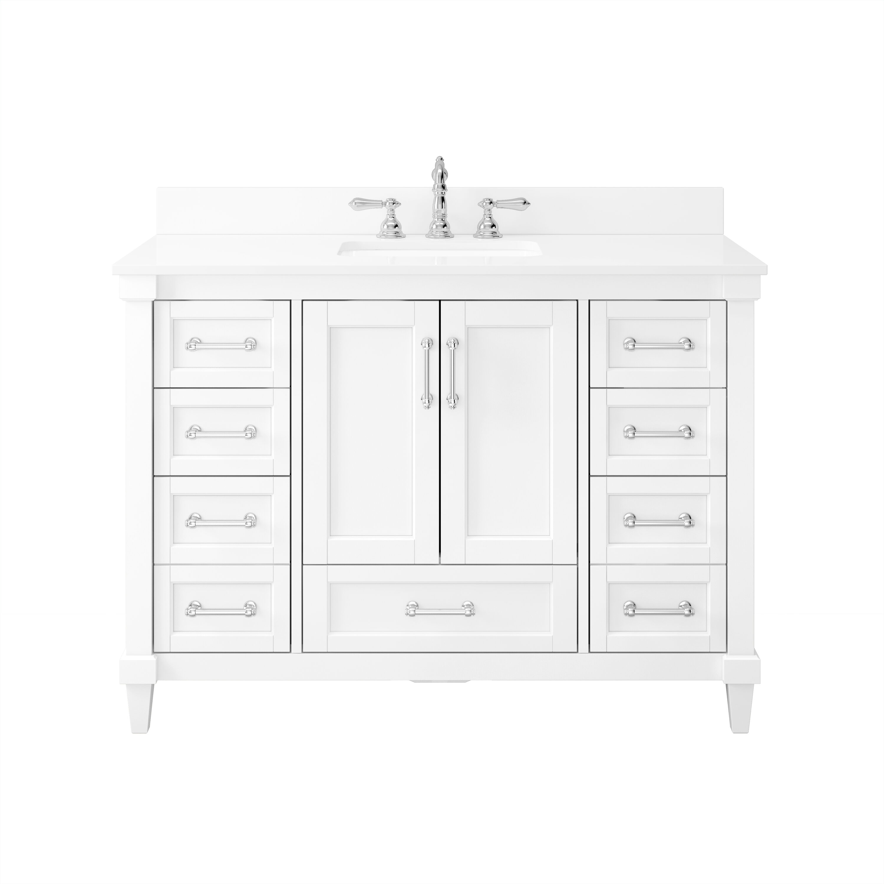 allen + roth TJ02-08V4822WH Bath-Vanity-Combo - View #2