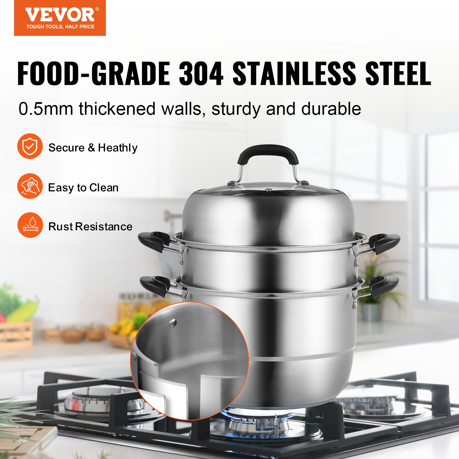 VEVOR SCZG28CM0000NDJSGV0 Stock-Pots - View #3