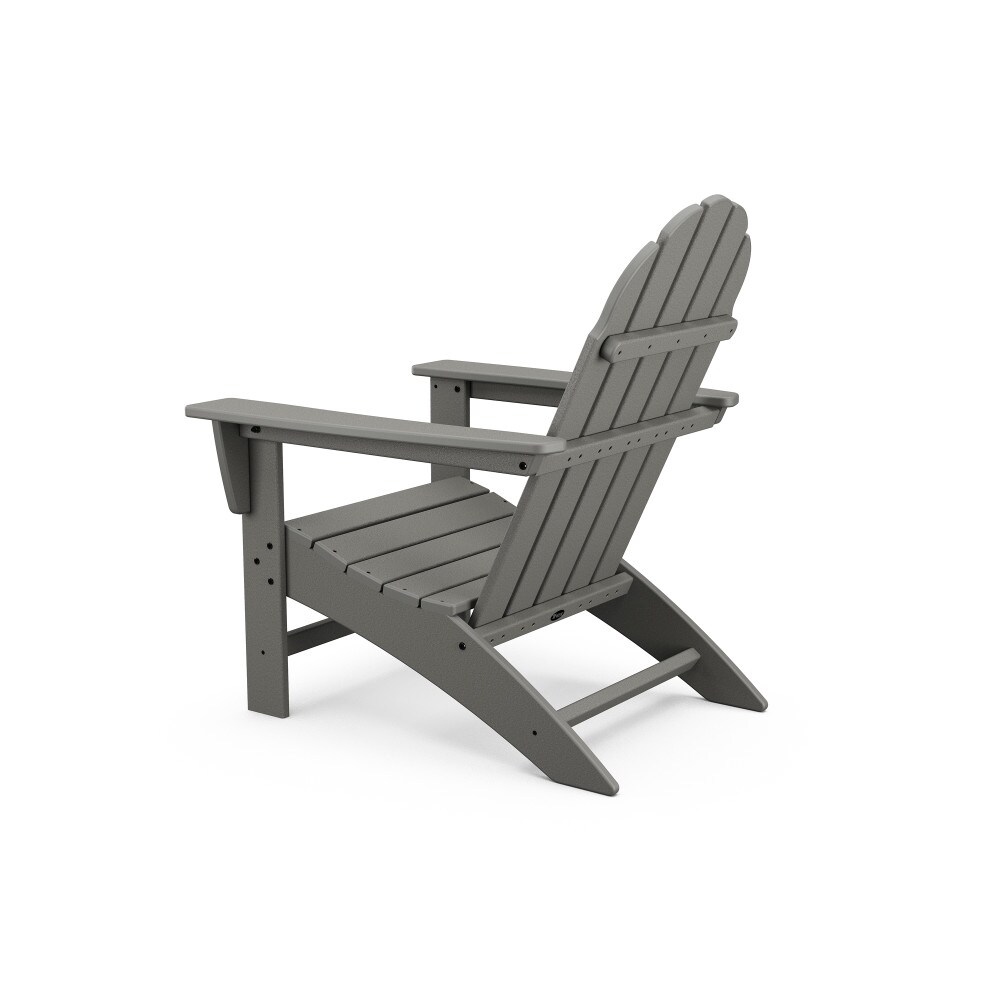 Trex outdoor furniture seaport plastic stationary adirondack chair with slat seat txad400 discount