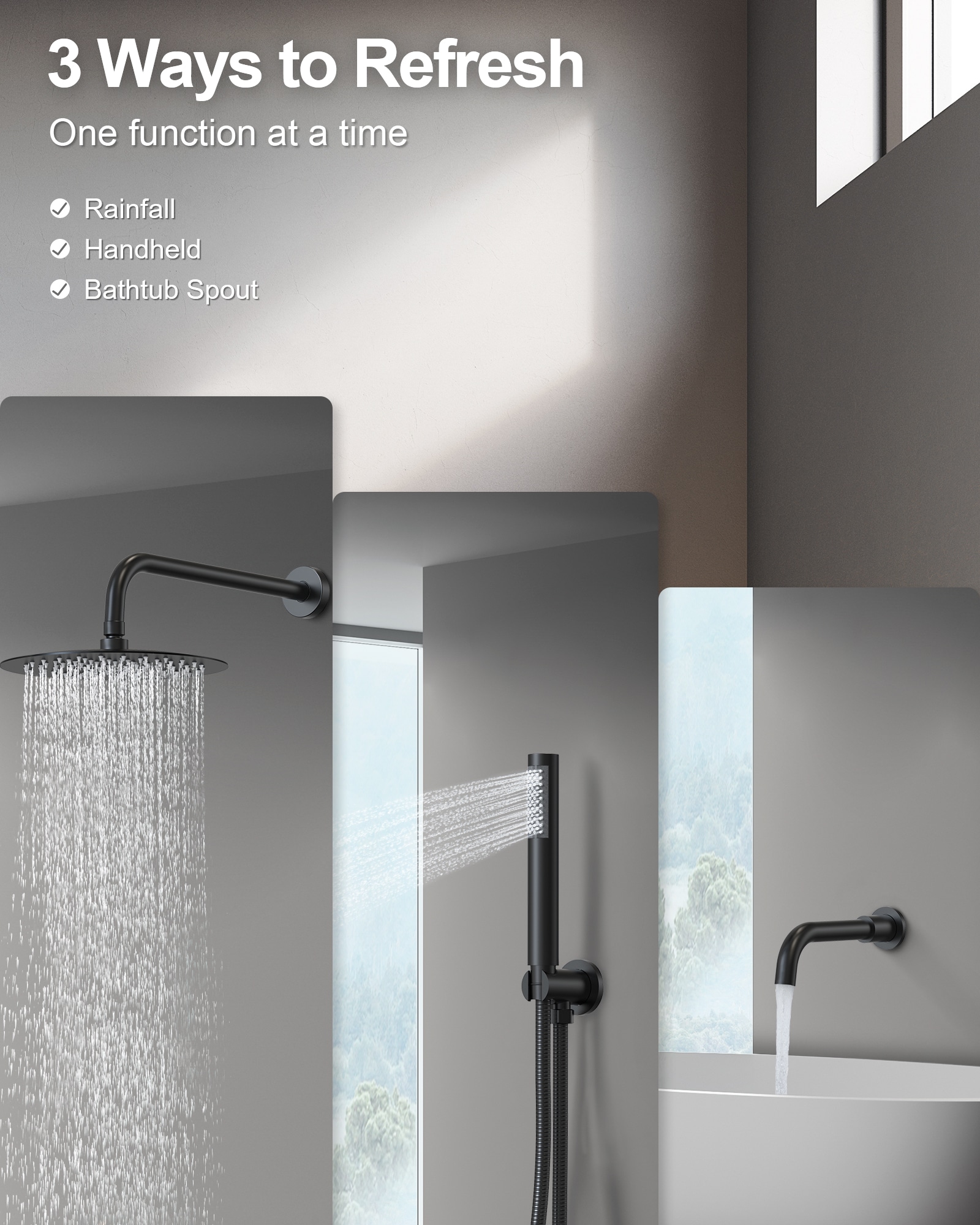 GRANDJOY TOBILI203C Showerhead-Bar-Panels - View #4