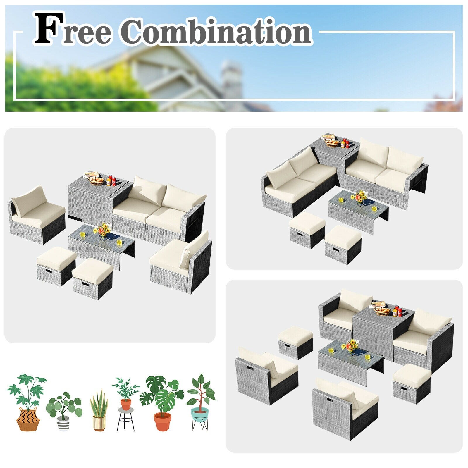 CALVON CLOF-HW68604WH Patio-Conversation-Sets - View #8