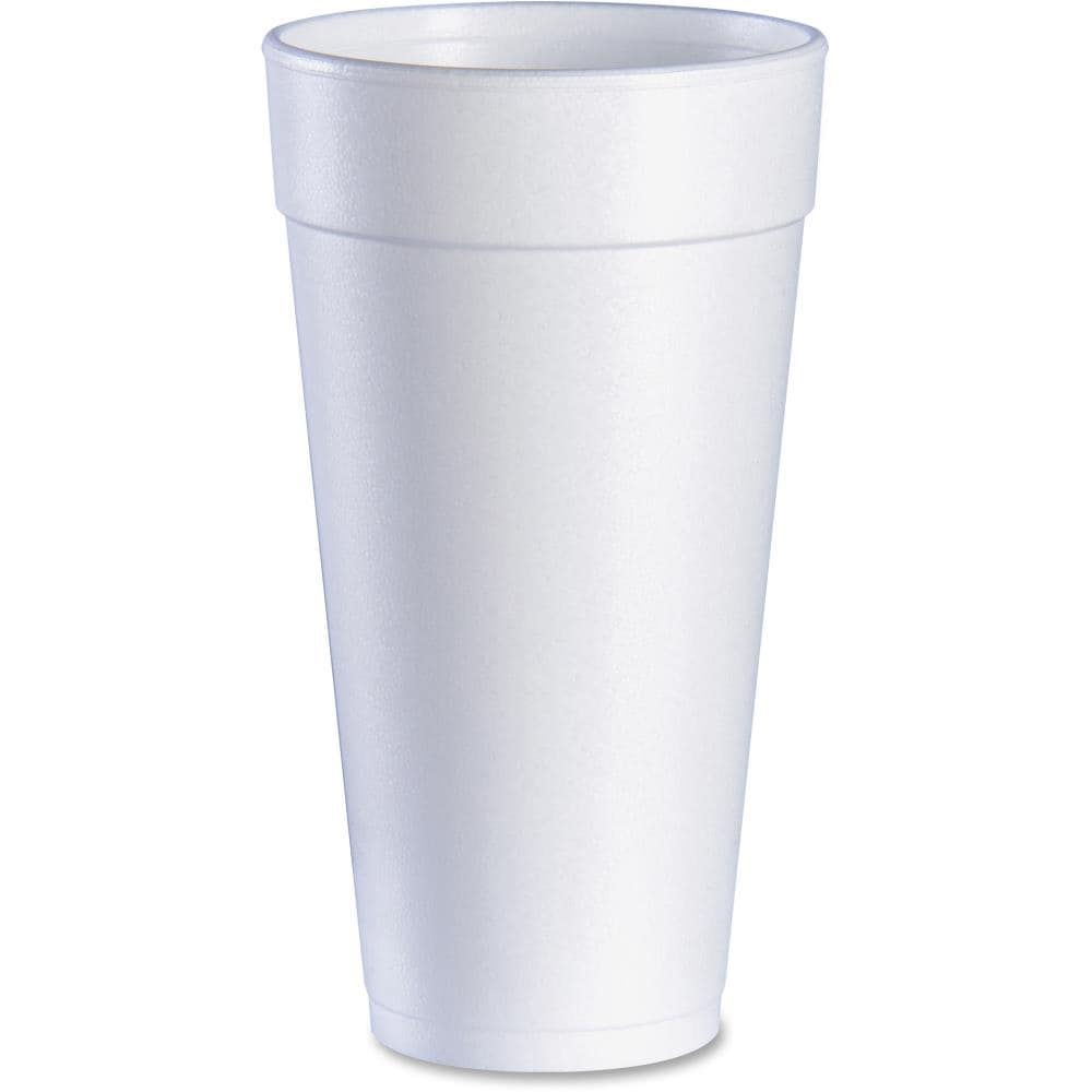 Dart 25-Count 10-oz White Eps Foam Disposable Cups in the Disposable Cups  department at