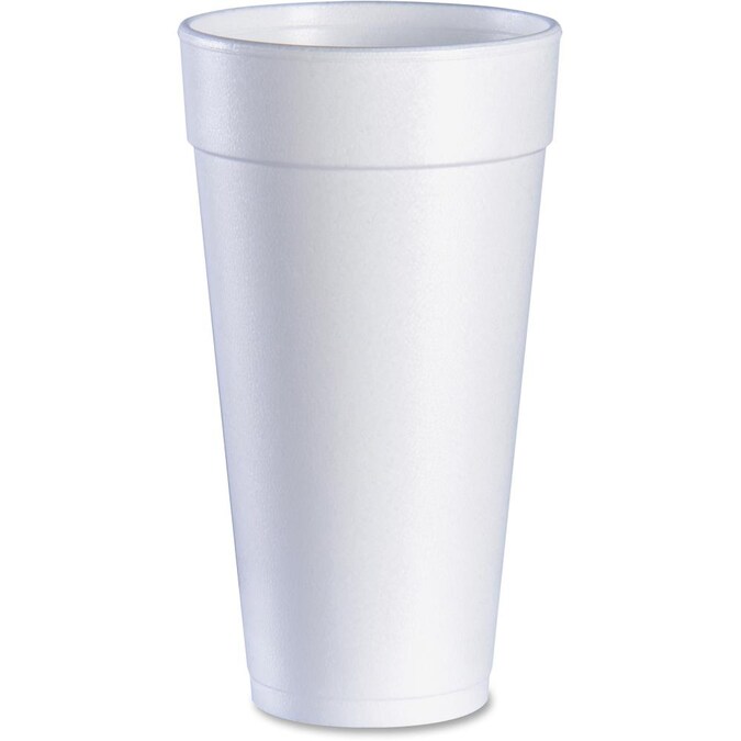 Dart 500Count 24oz White Styrofoam Disposable Cups in