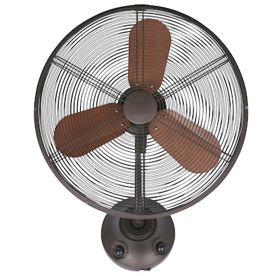 Allen Roth Marina Cove 18 In Plug, Outdoor Wall Mounted Oscillating Fans With Remote Control