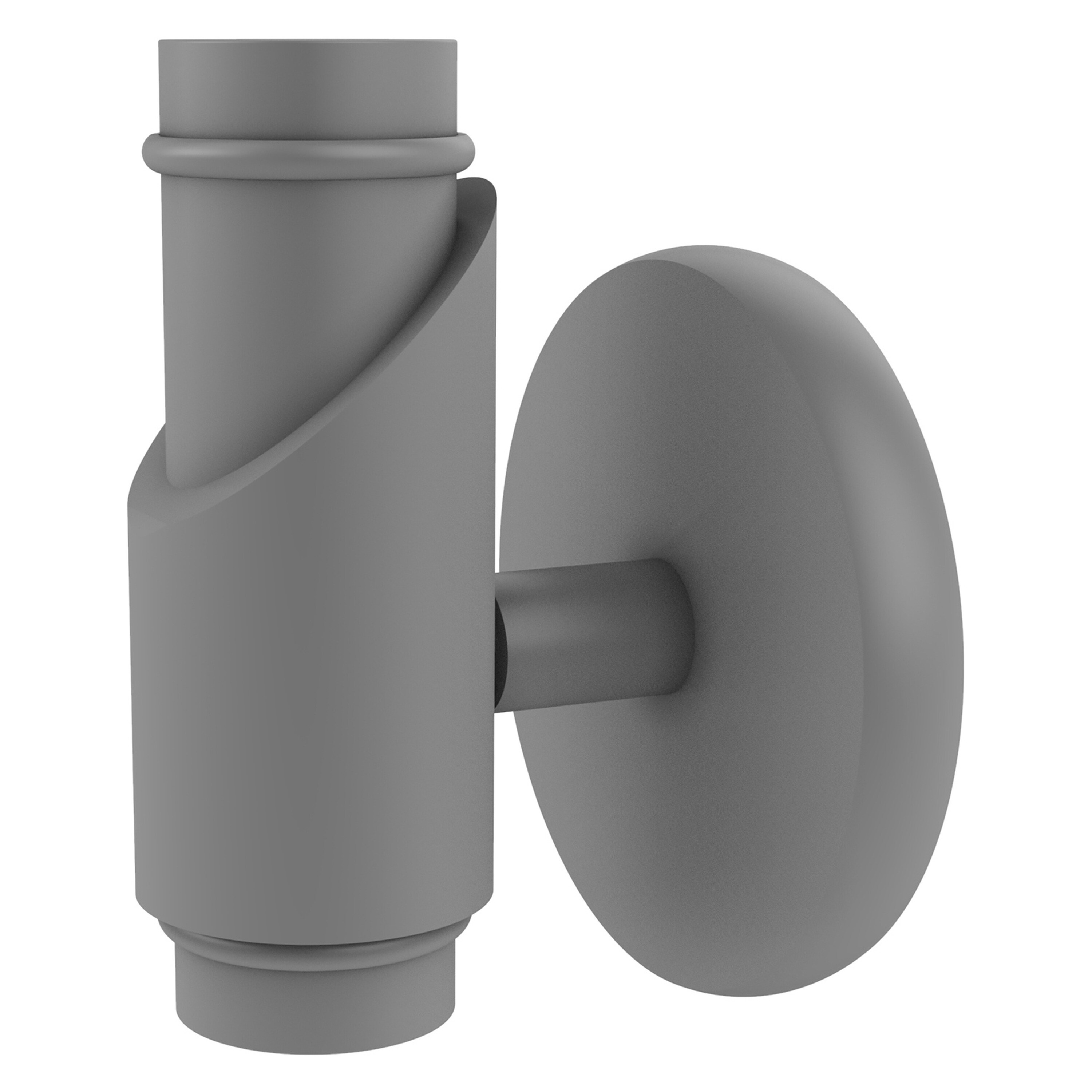Allied Brass TR-20A-GYM Tribecca Matte Gray Single -Hook Wall mount Towel Hook