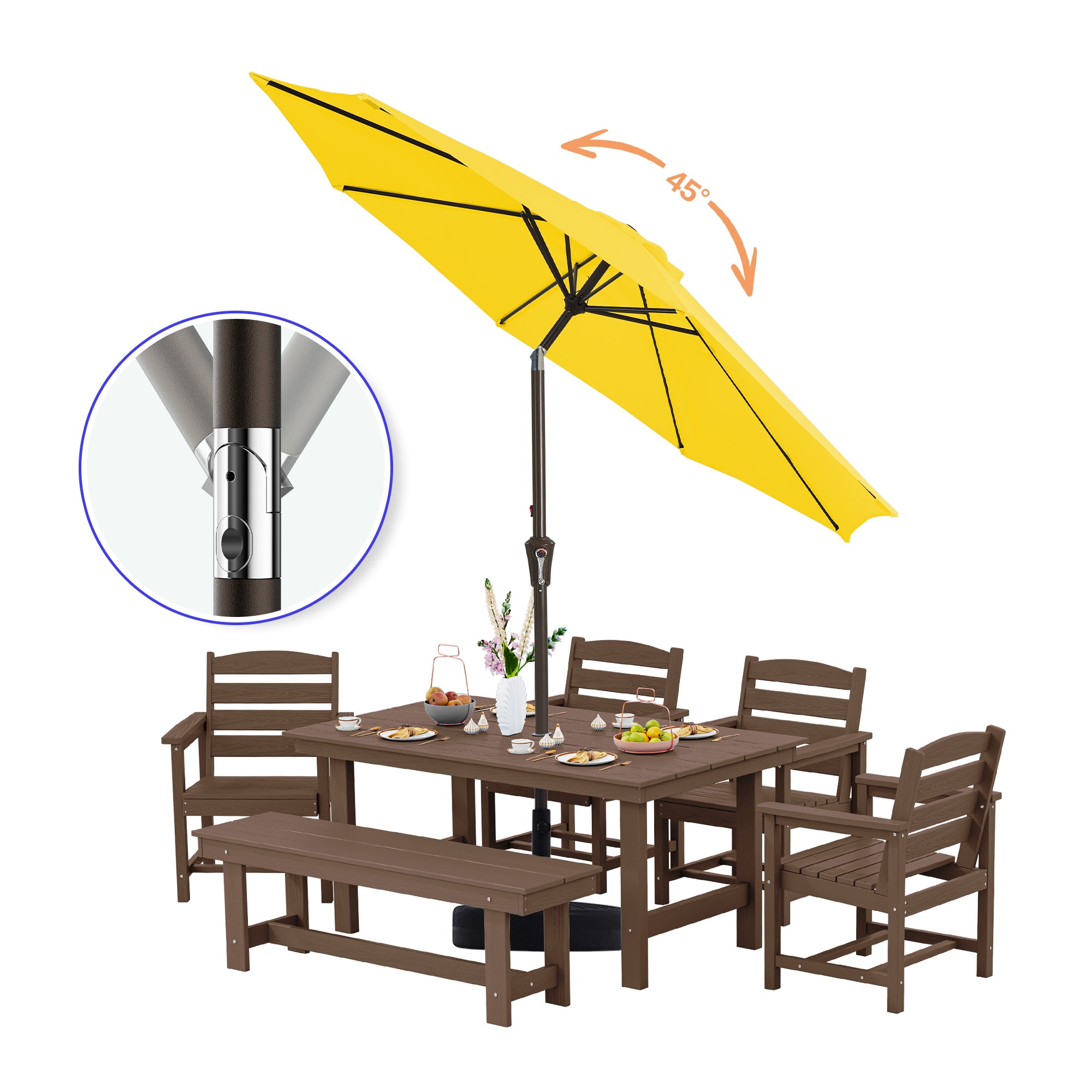 JEAREY JE-QTZZ+DEZ-10FT-YE Umbrellas-2 - View #3