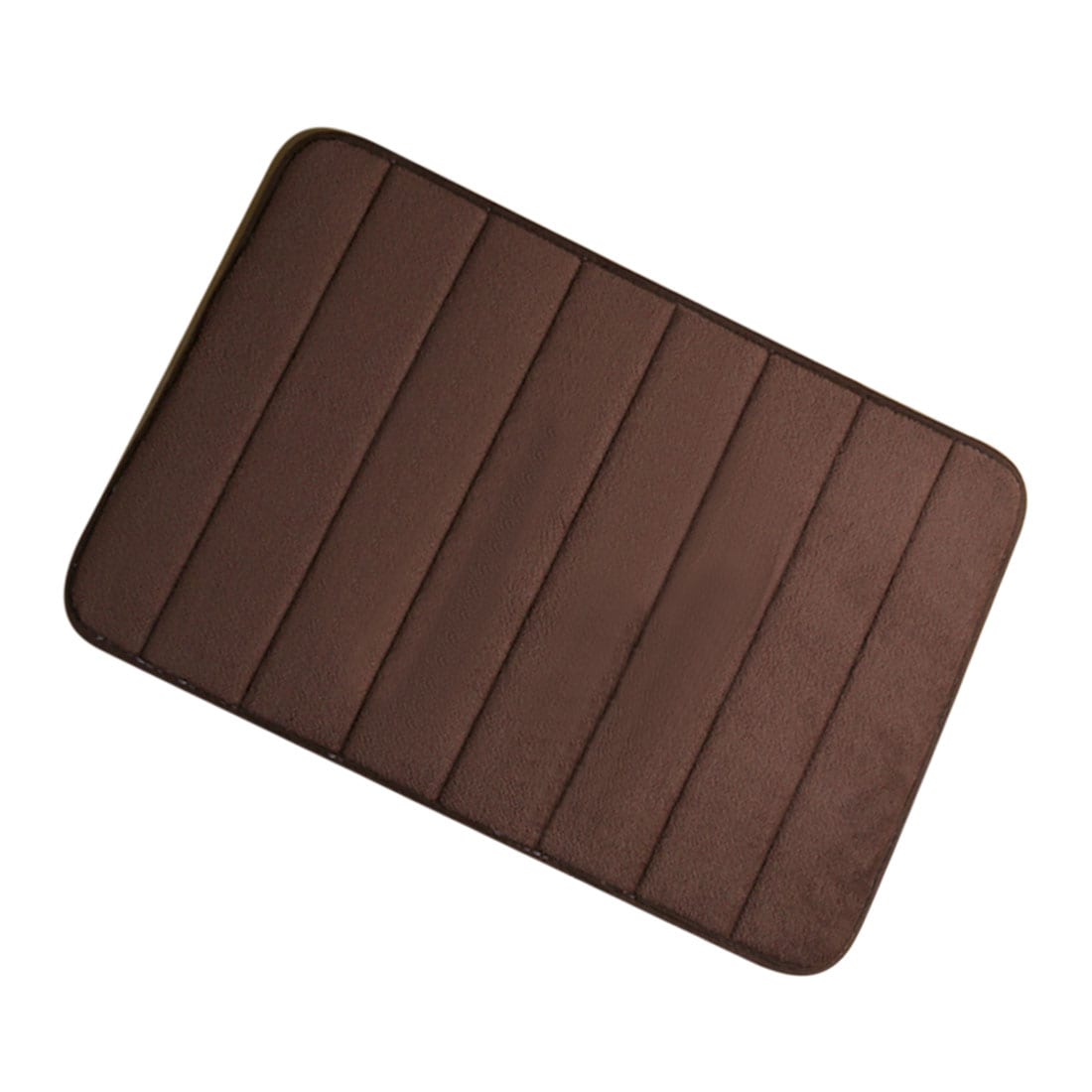 Unique Bargains Bathroom Rugs Non-slip Soft Absorbent Rebound Memory Foam Bath Mats 24 X 16 Inch Coffee