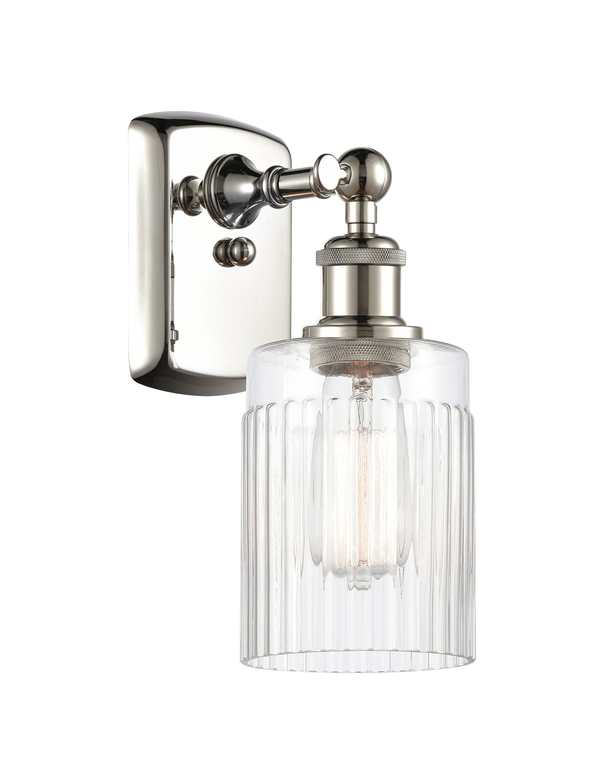 Innovations Lighting Hadley 4.5-in W 1-Light Polished Nickel Modern ...