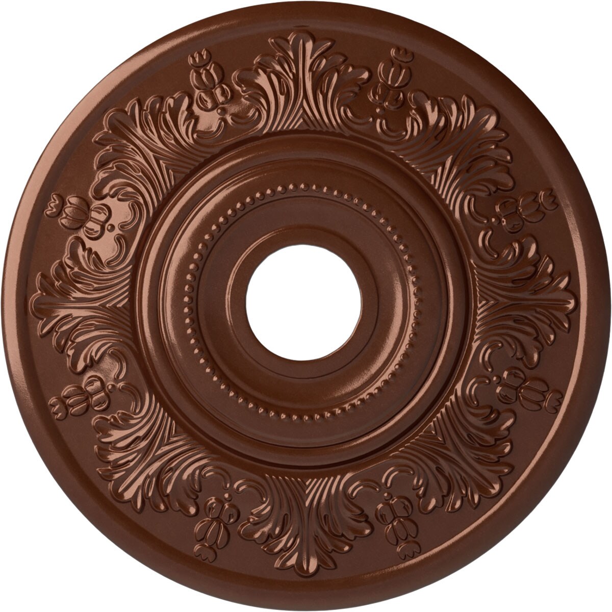 Ekena Millwork CM20VICPS Vienna 20-in W x 20-in L Painted Copper Penny Polyurethane Whole Ceiling Medallion