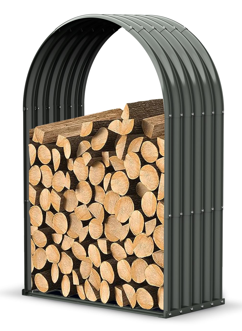 Runesay HB02ODHT-12 54-Inches x 36-Inches x 18-Inches Steel Log rack