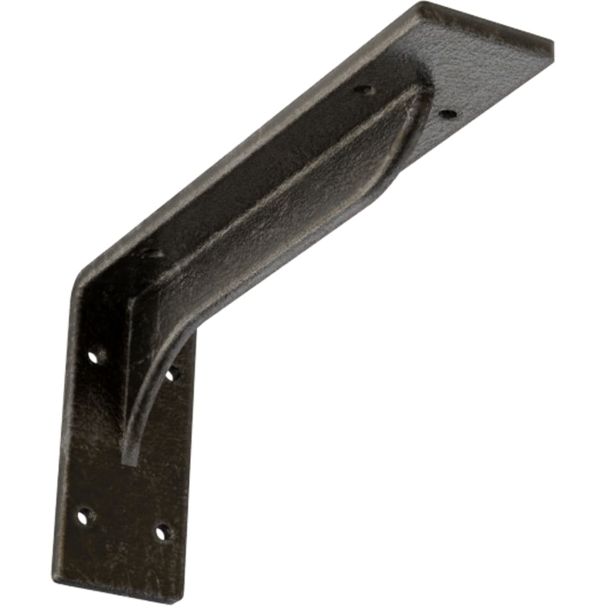 Ekena Millwork BKTM02X10X04EBAWS Embrey 10-in x 2-in x 4.75-in Gray Steel Countertop support bracket
