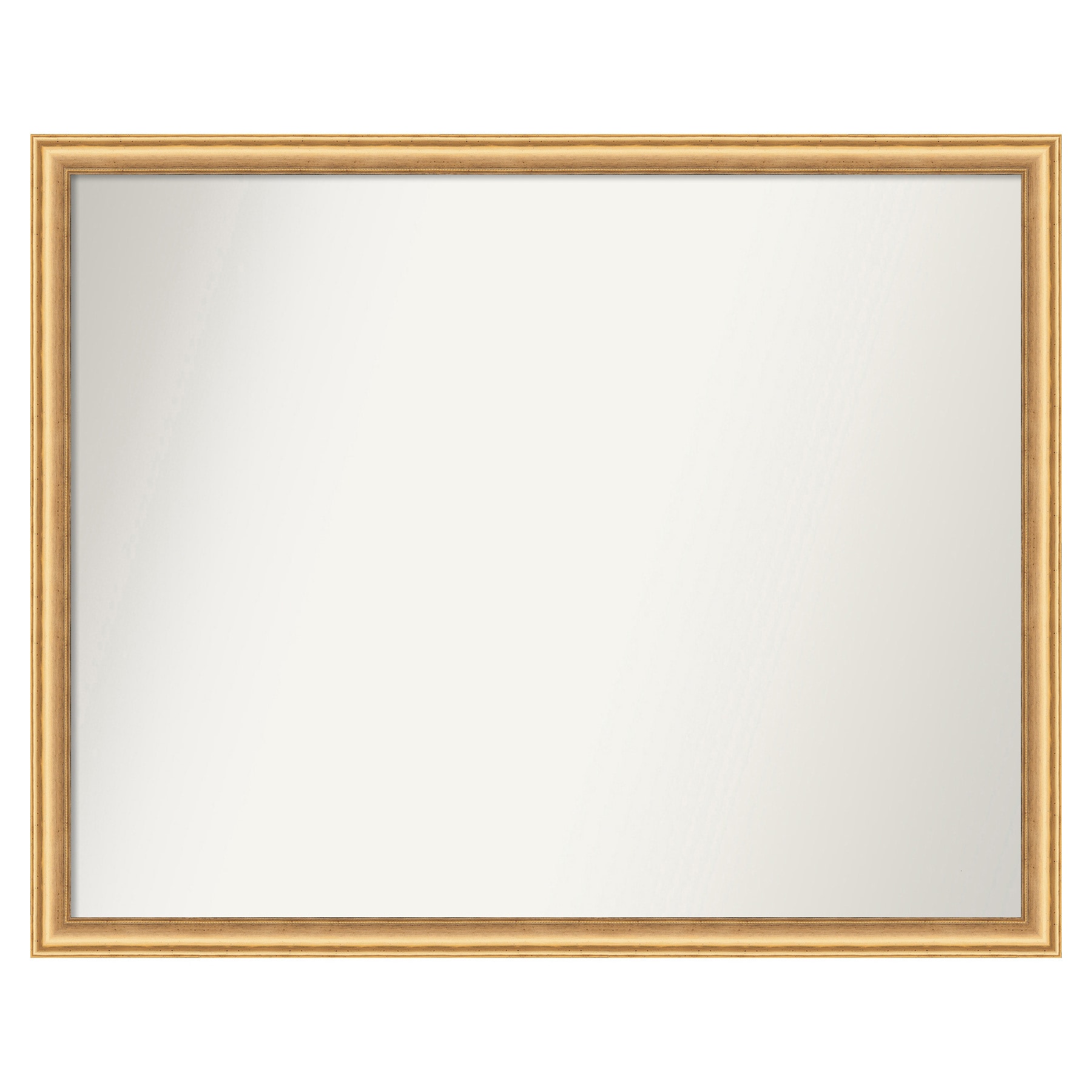 Amanti Art A17008262411 Salon Scoop Gold Frame 30-Inches W x 24-Inches H Rectangle Salon Scoop Gold Framed Wall Mirror