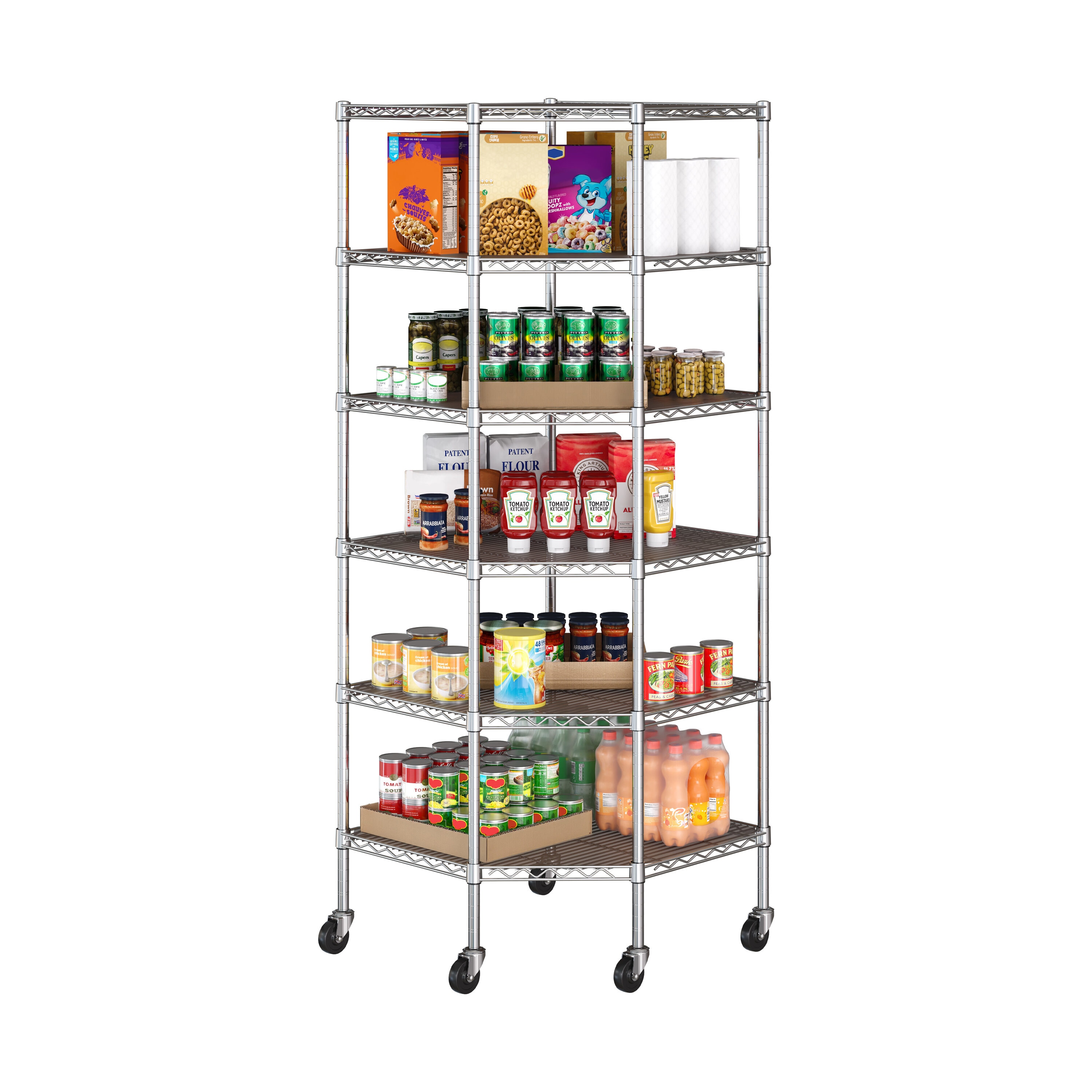 Seville Classics Steel Heavy Duty 6-Tier Utility Shelving Seville Classics Steel Heavy Duty 6-Tier Utility Shelving