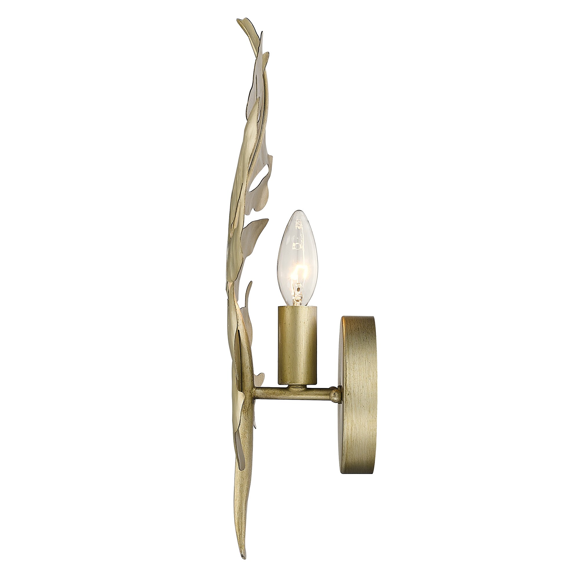 Golden Lighting Aruba 12.125-in W 1-Light White Gold Modern