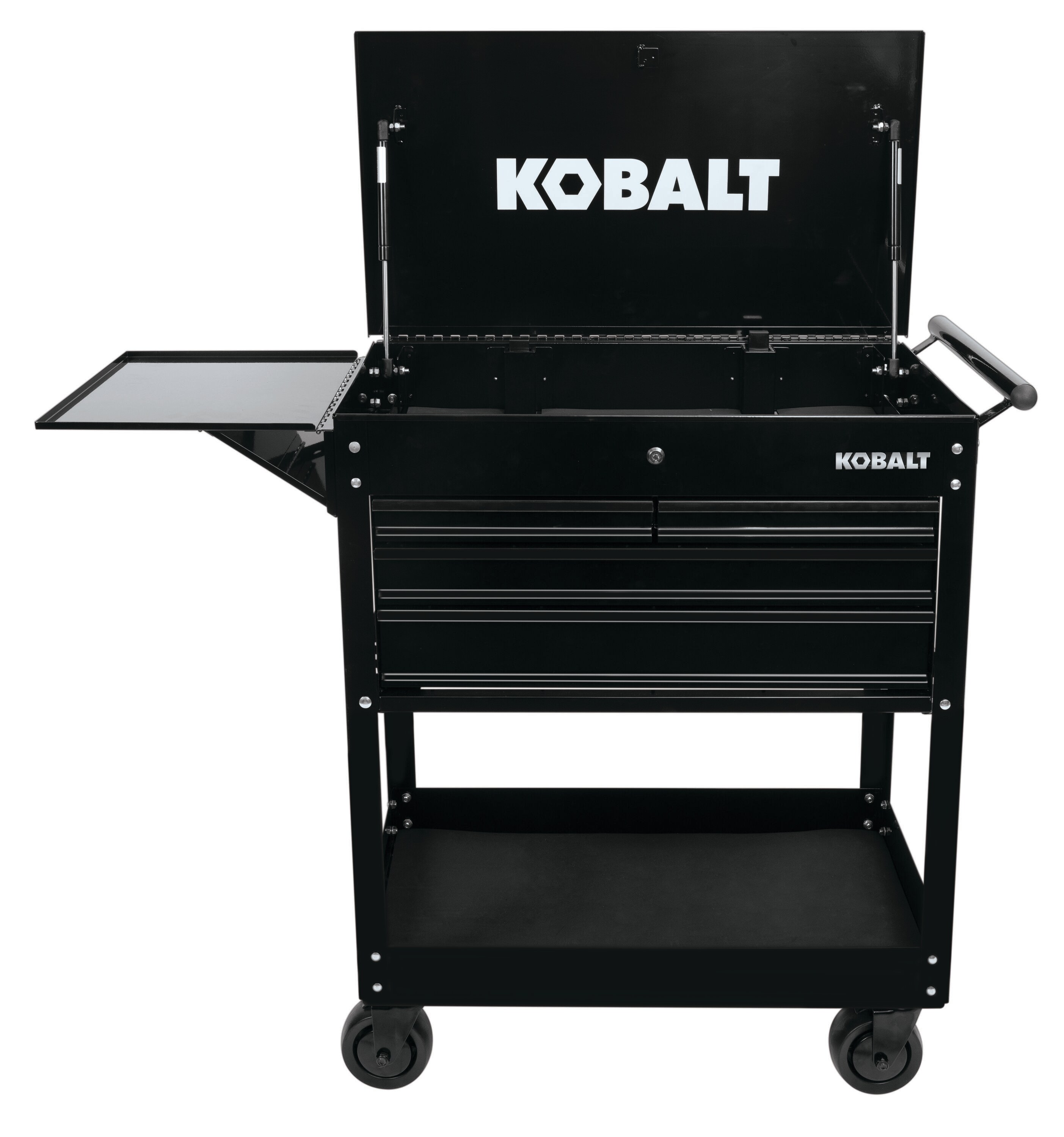 Kobalt 35-in W x 37.5-in H 4-Drawer Steel Rolling Tool Cabinet (Black)