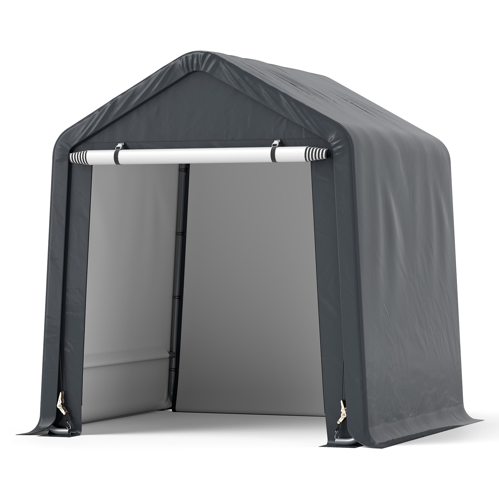 LIVIZA TDS11955GR 6.5-ft x 6-ft Canopy Storage Shelter