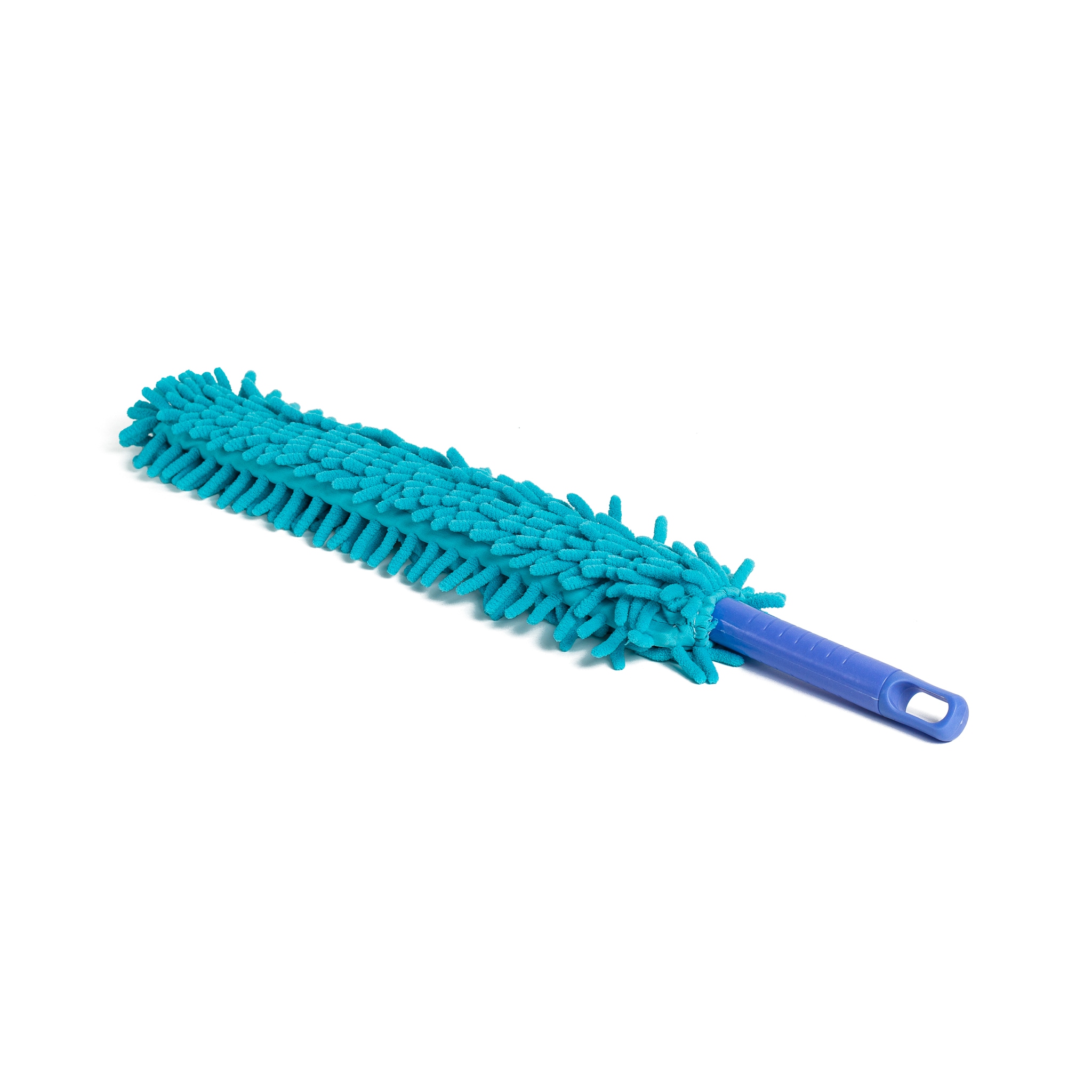 Plastic Blue Color Dust Cleaning Brush With Long Handle For