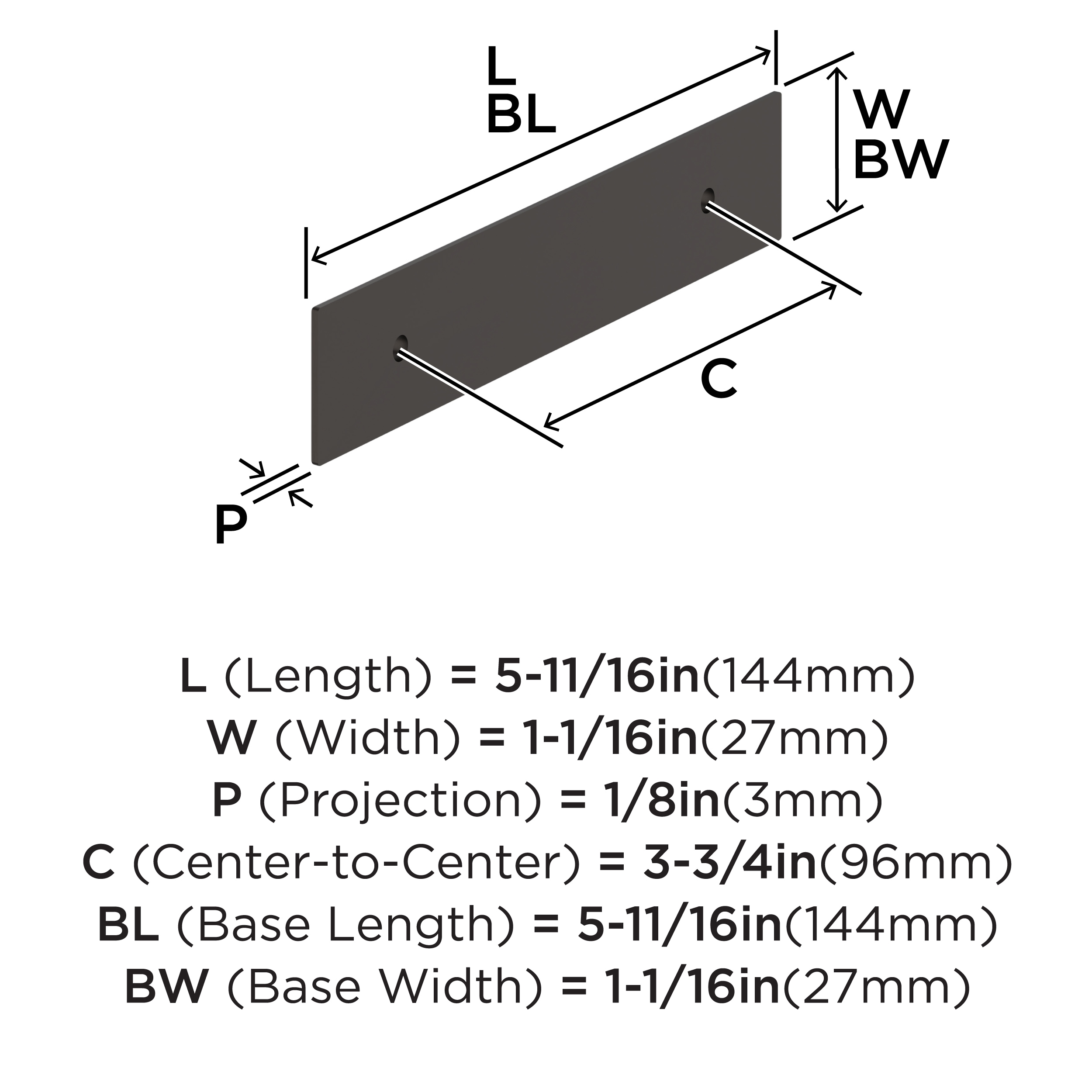 Amerock BP37588ORB Drawer-Hardware - View #3