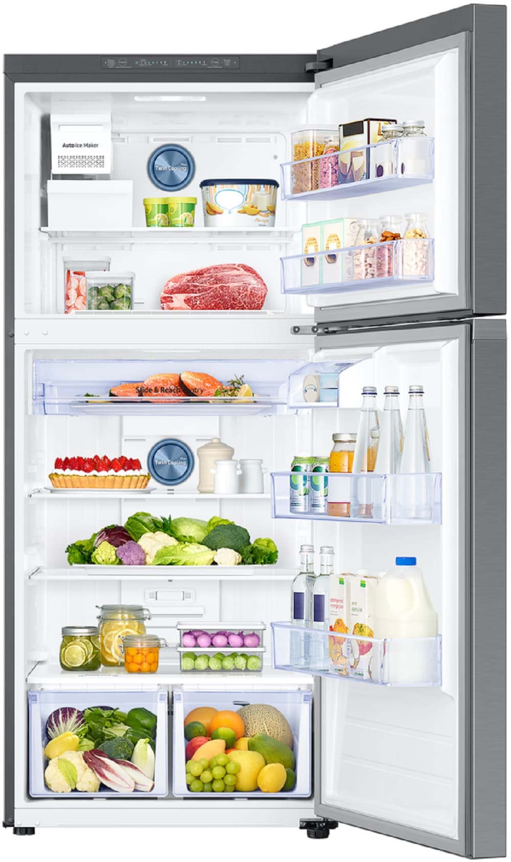 17.6 cu ft top freezer refrigerator