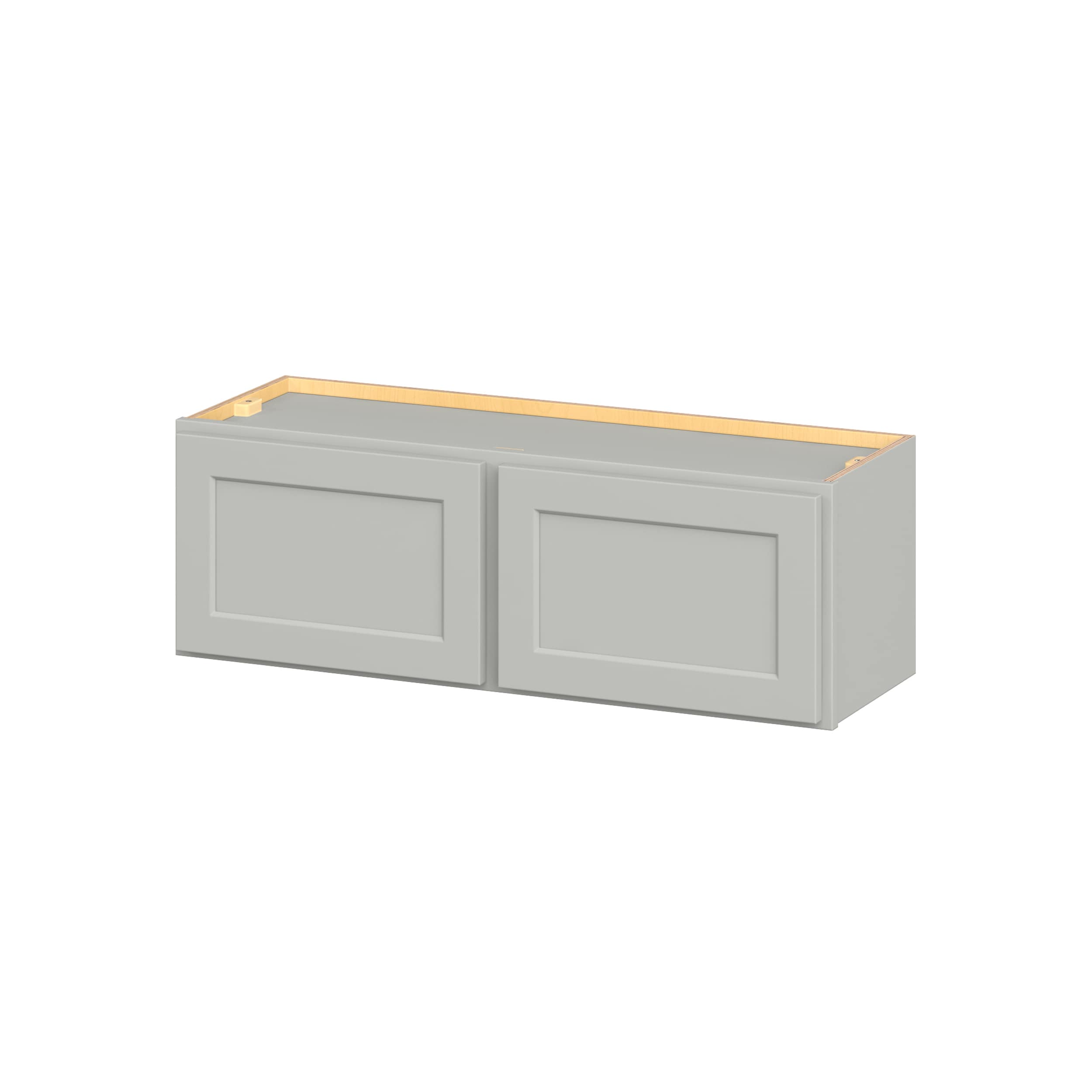 Hugo&Borg W3612-JA PRO Jasper 36-in W x 12-in H x 12-in D Whisper Gray Wall Ready to assemble Plywood Cabinet (Flat Panel Shaker)