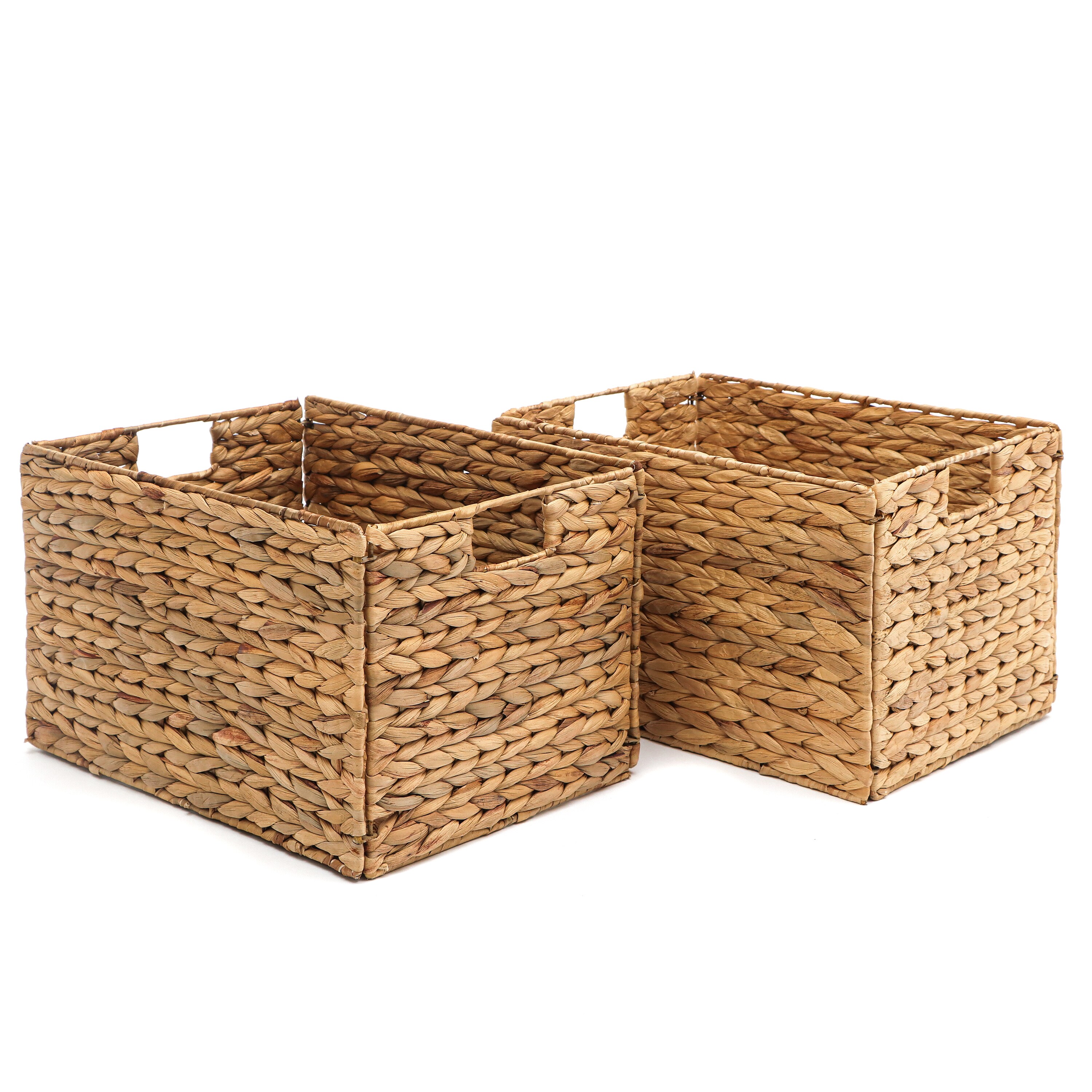 Trademark Innovations 12-in W x 10-in H x 16-in D Tan Wicker ...