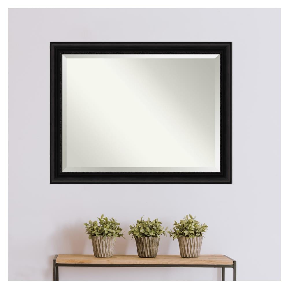 Amanti Art Parlor Frame 45.5-in x 35.5-in Framed Bathroom Vanity Mirror ...