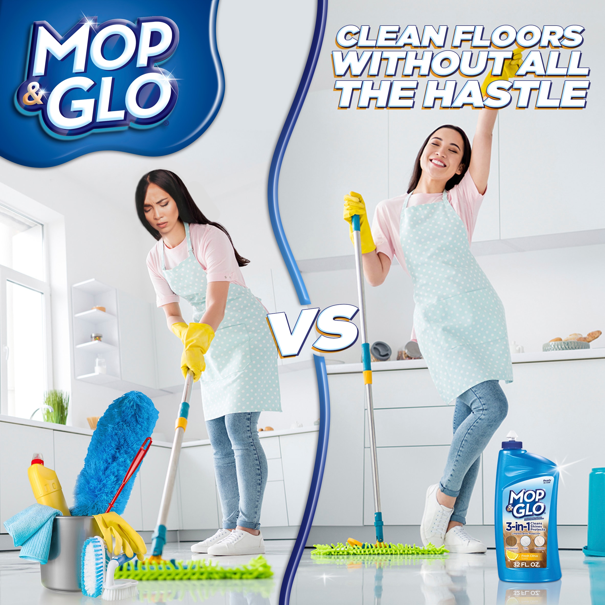 Mop & Glo Triple Action 32-fl oz Fresh Citrus Liquid Floor Cleaner (6-pack) | RAC89333CT