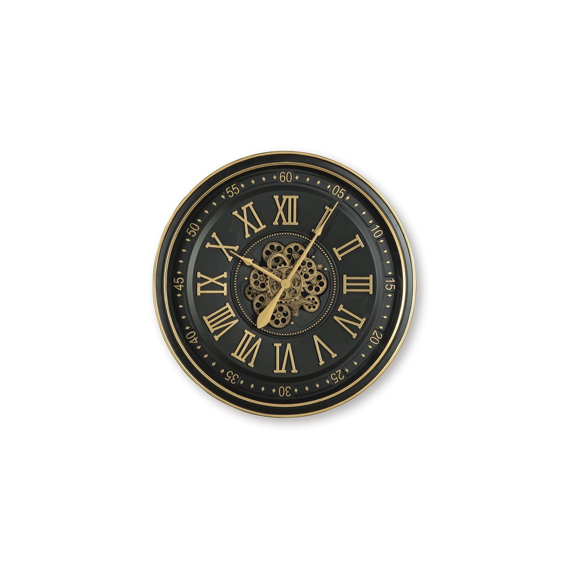 Signature Design by Ashley - Dairton Black/Gold Wall Clock