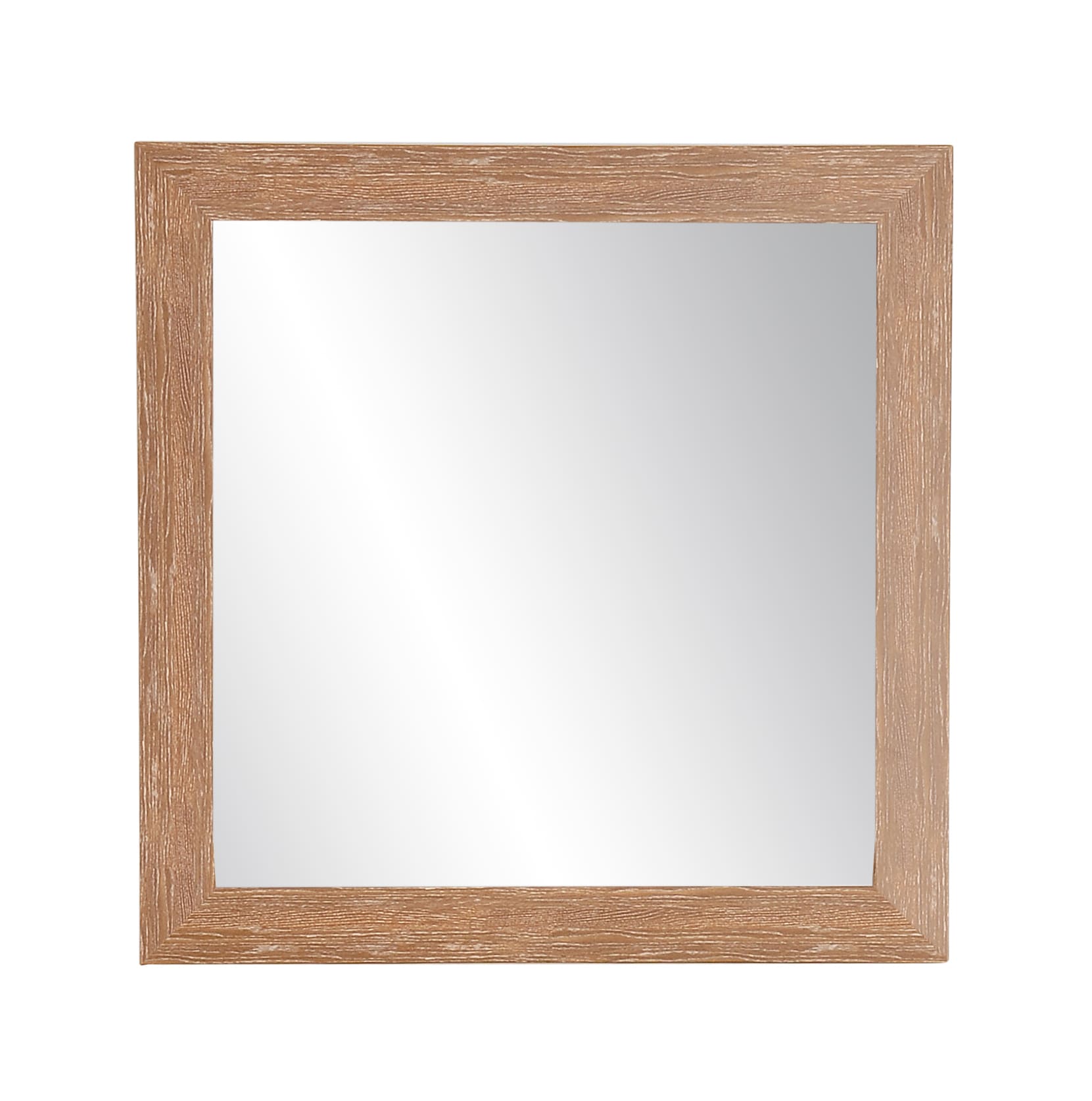 BrandtWorks BM088SQ 32-Inches W x 32.0-Inches H Square Copper Grain Framed Wall Mirror