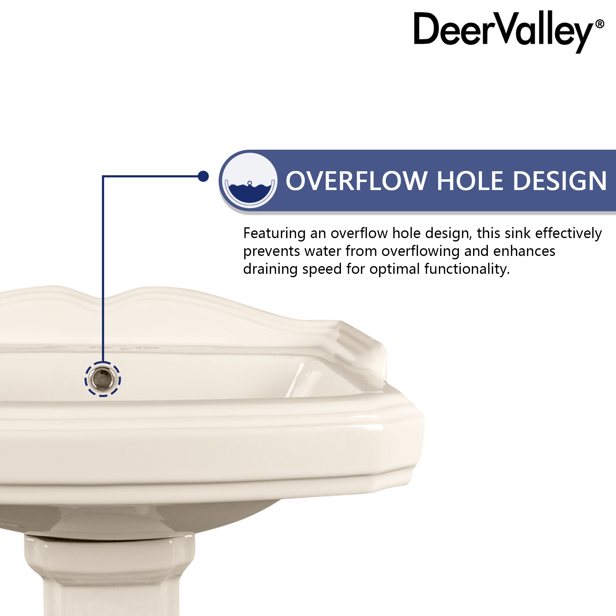 DeerValley DV-1P522BN Complete-Pedestal-Lavatories - View #6