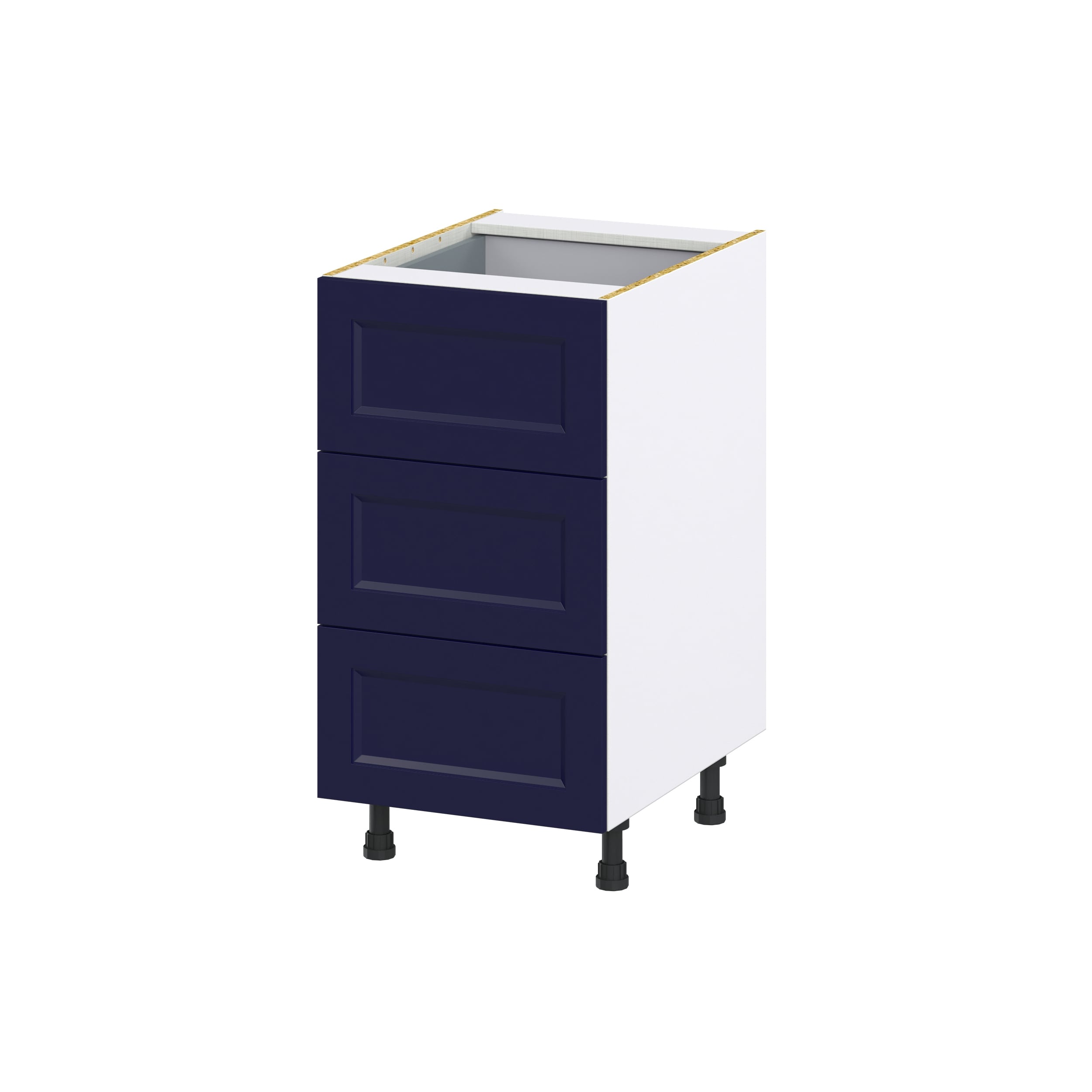 Hugo&Borg Lorette 18-in W x 34.5-in H x 25-in D Navy Blue 2-Drawer Base Fully Assembled Cabinet