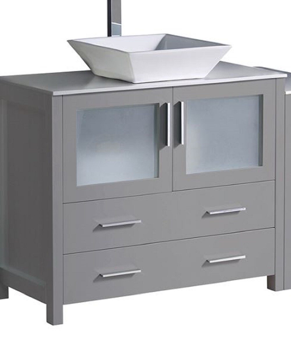 Fresca FCB62-3612GR-CWH-V Bath-Vanity-Combo - View #7