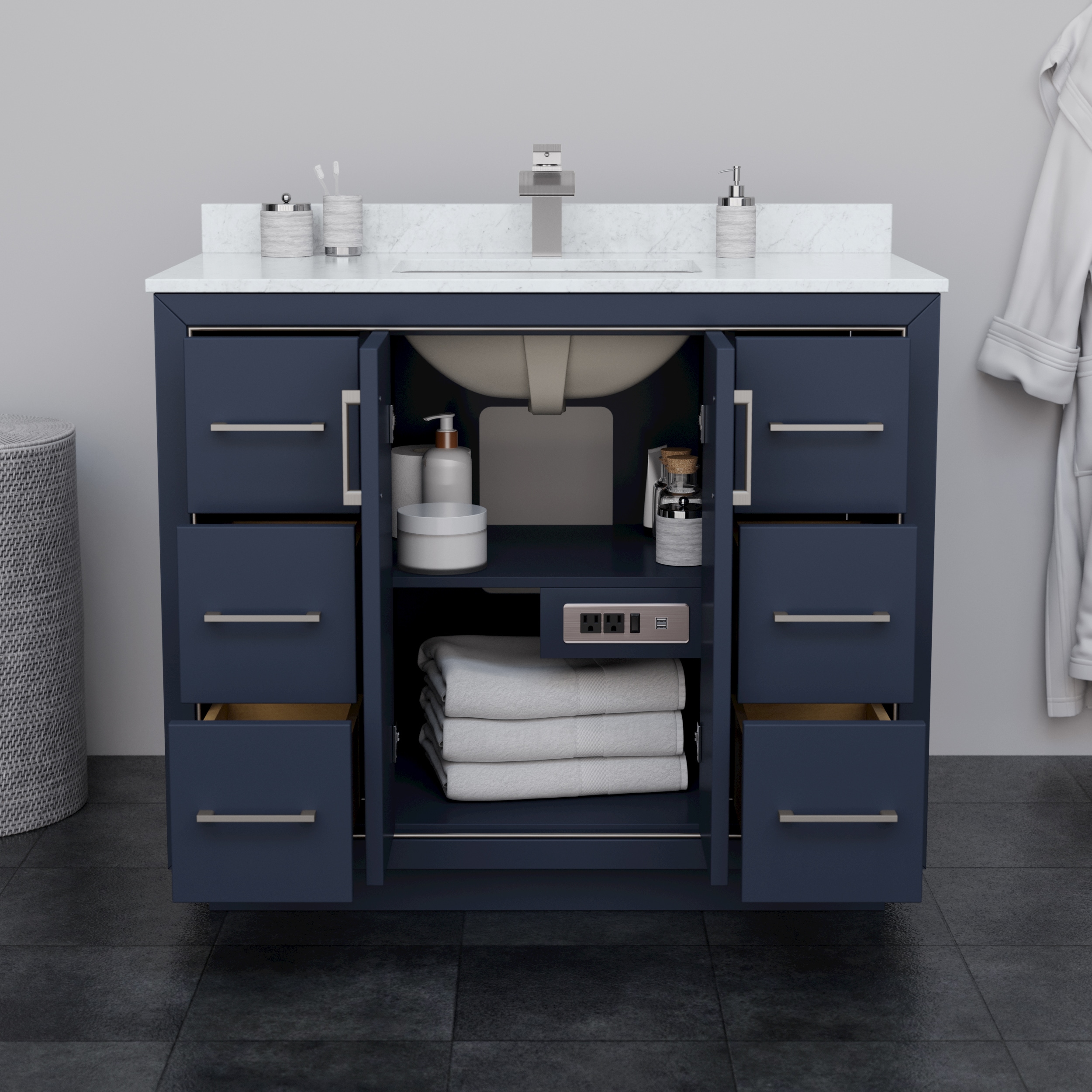 Wyndham Collection WCF111142SBNGTUNSMXX Bath-Vanity-Combo - View #3