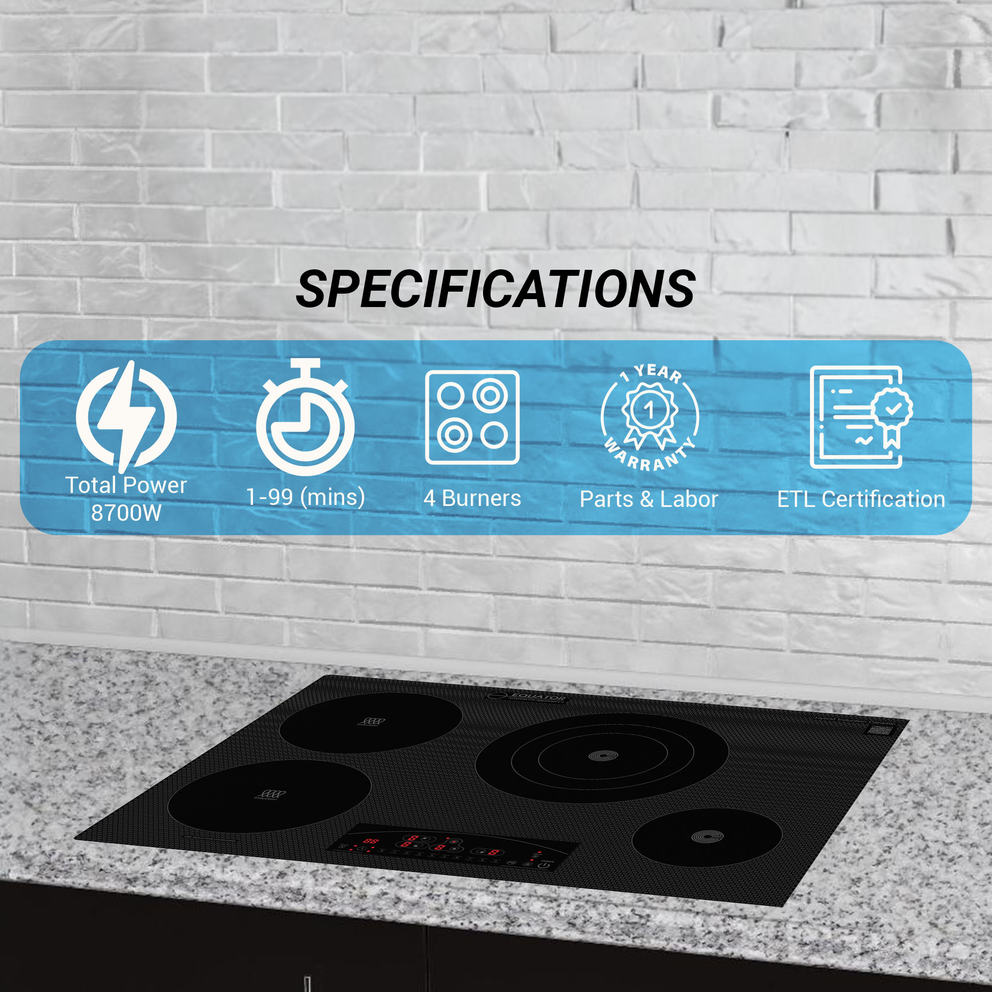 Equator Advanced Appliances EHC 30422 ED Elec-Cktp - View #9