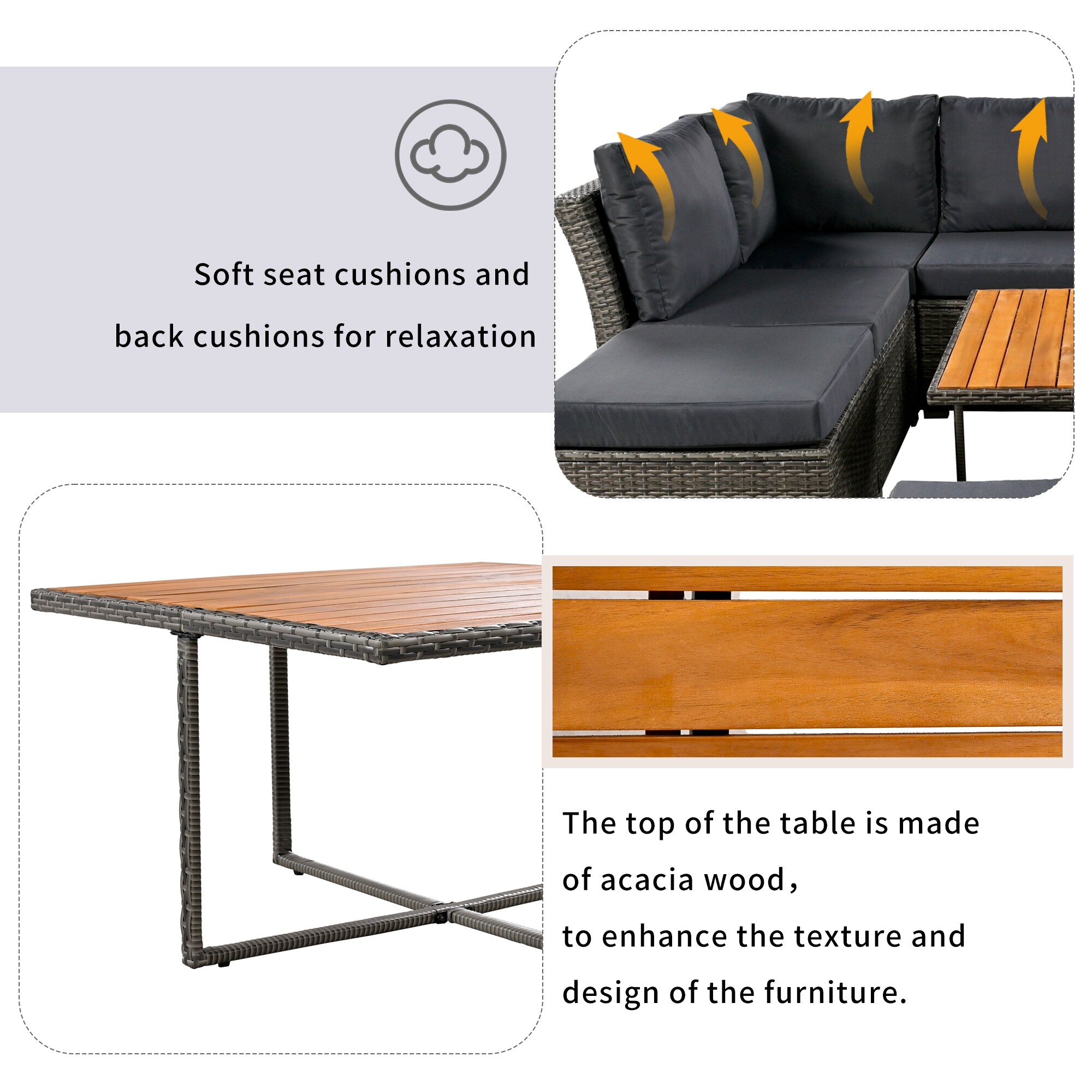 ModernLuxe L-WY000378AAE Patio-Conversation-Sets - View #6