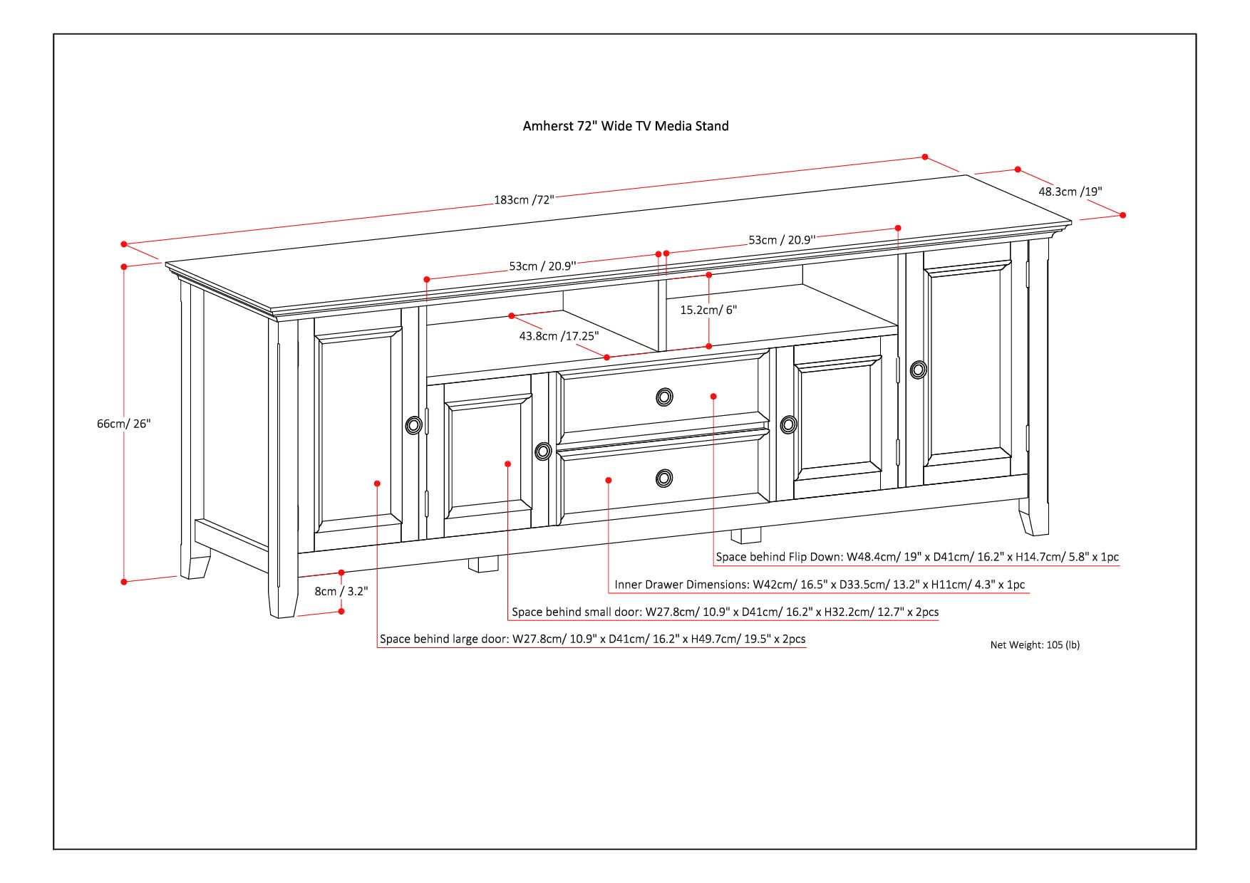 Simpli Home AXCRAMH72-HIC Tv-Stands - View #9